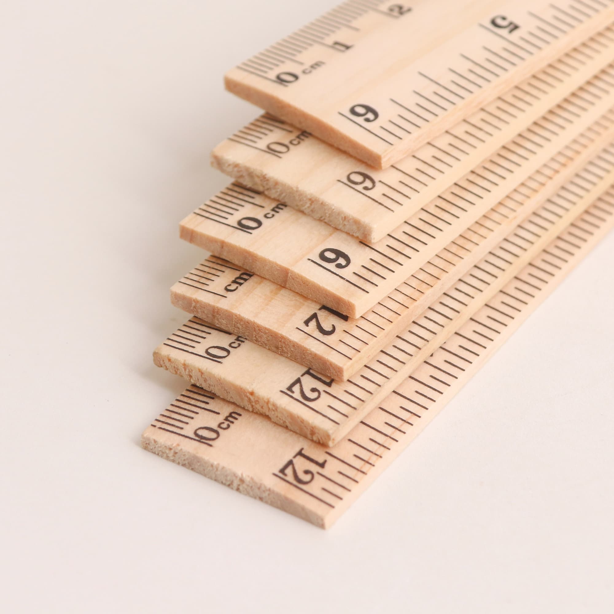 Dual Scale Wooden Ruler - PCS006 Image 