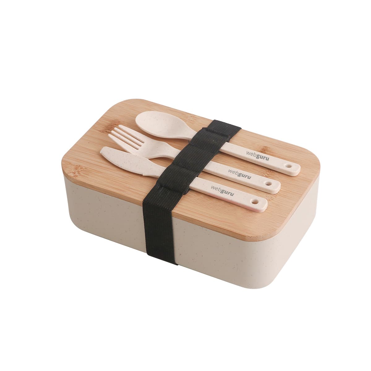 Alternative view of Lunch Box with Bamboo Cover