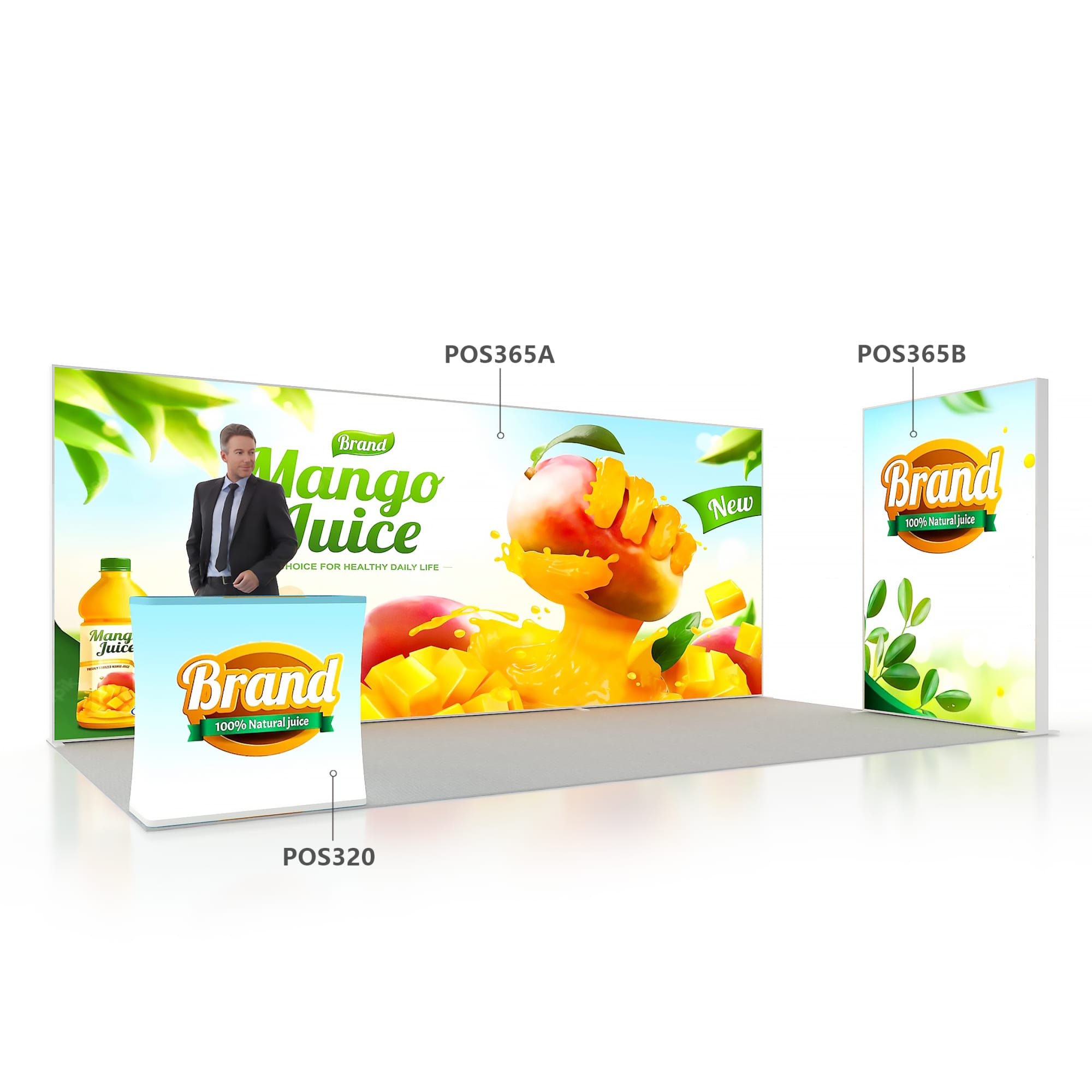 SEG Backlit LED Light Box Display (600 x 240cm) - POS365A Image 