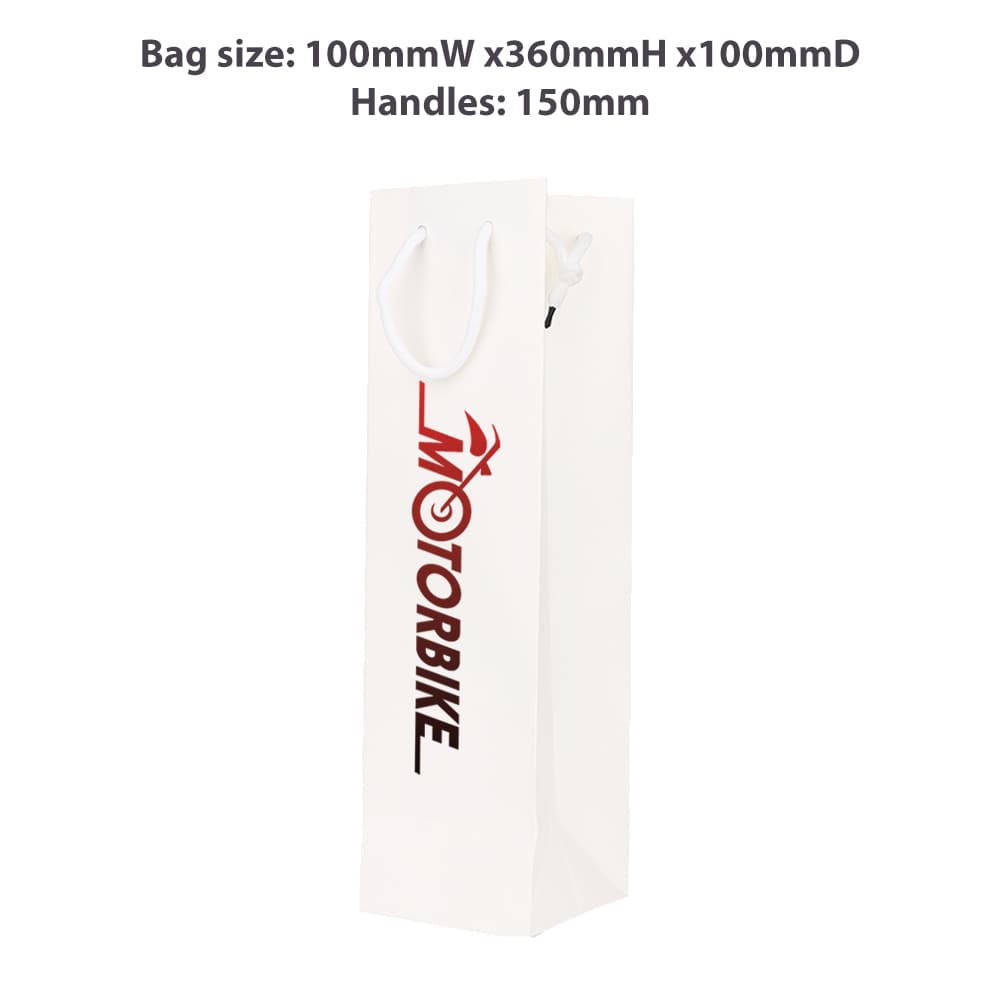 Wine Bottle Paper Bag(100x360x100mm) - PCPB060 Image 