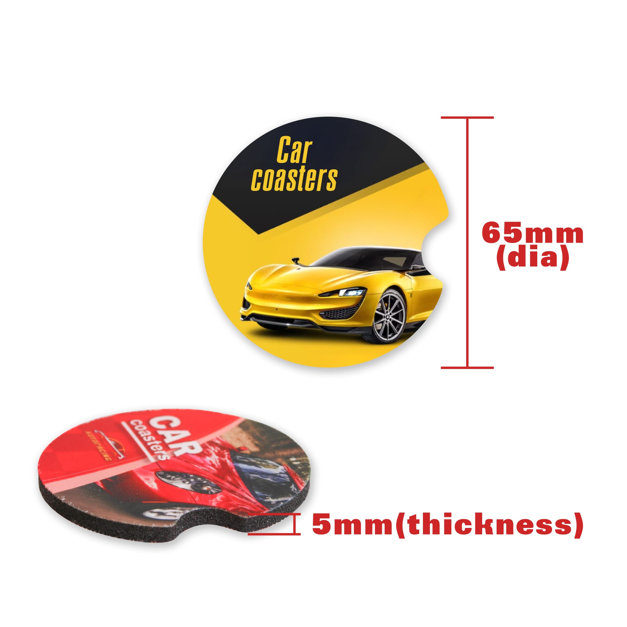 Full Colour Car Coaster - PCH627 Image 