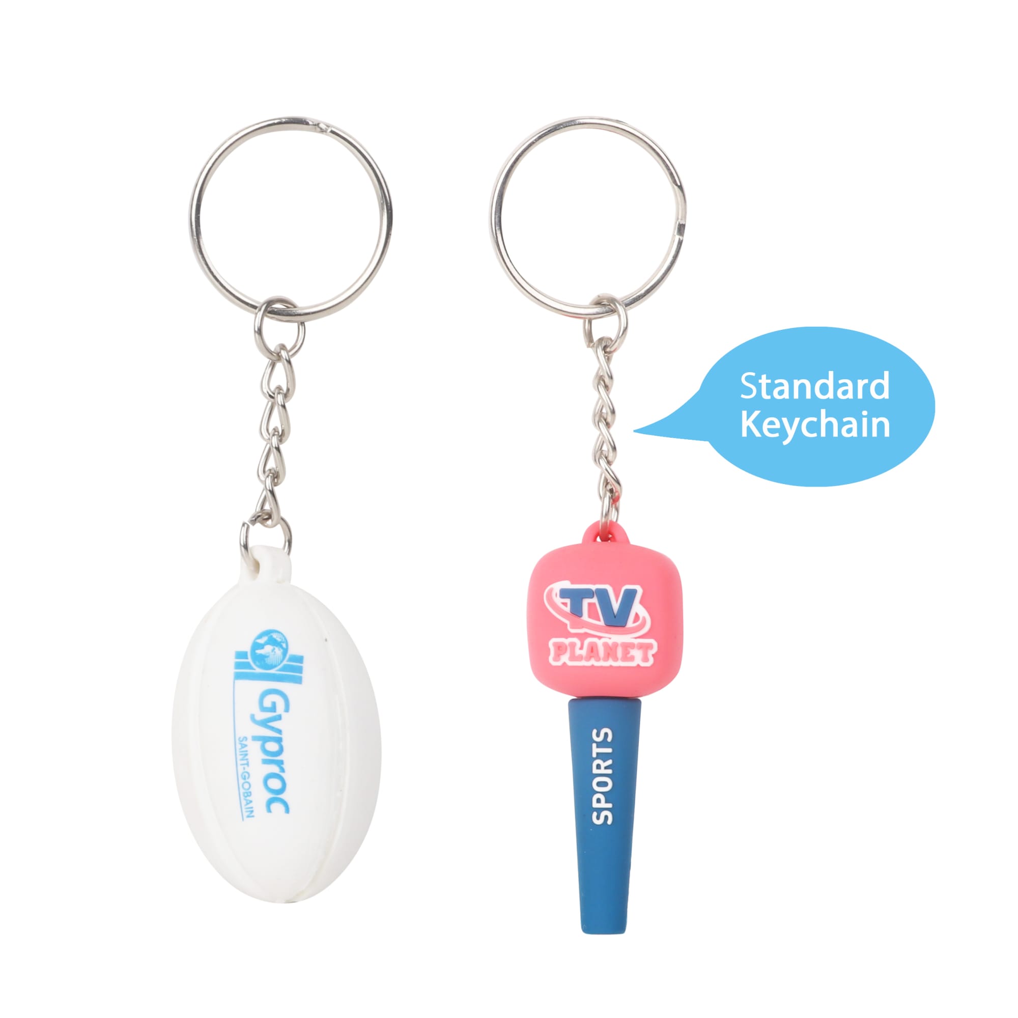 Custom Shaped PVC Keyring - PCKP705 Image 