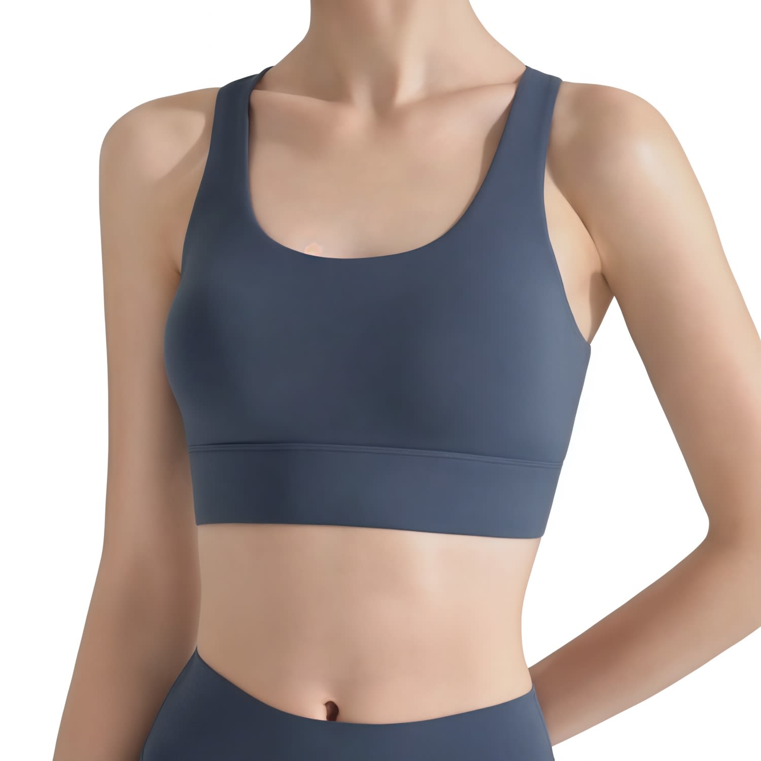 Alternative view of Women's Cross Back Yoga Crop Bra Tank