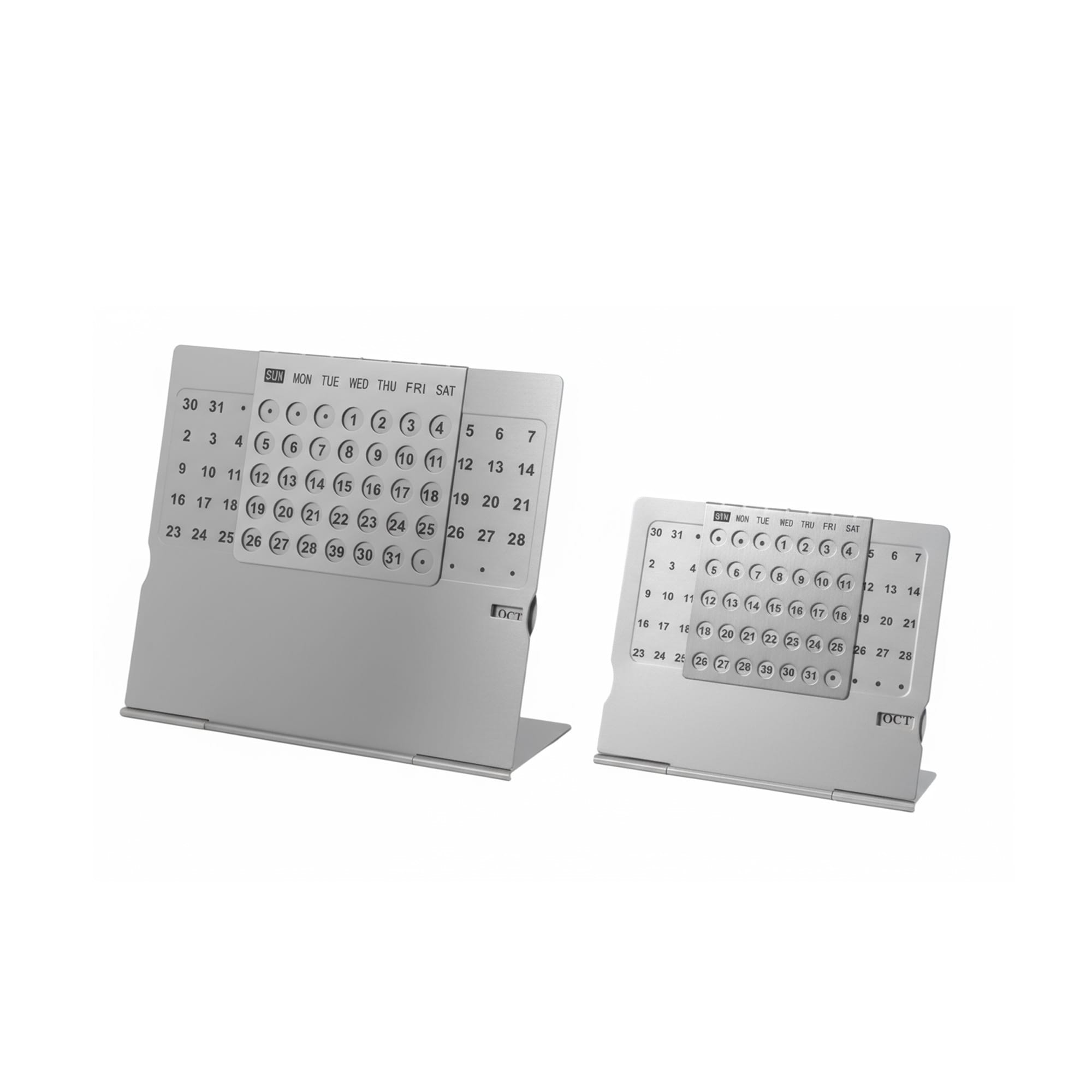 Alternative view of Aluminium Desk Calendar