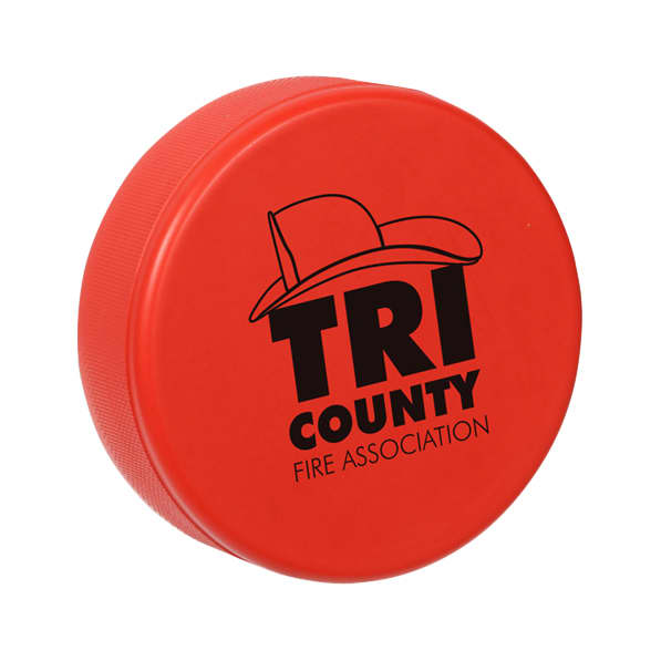 Hockey Puck Shape Stress Reliever