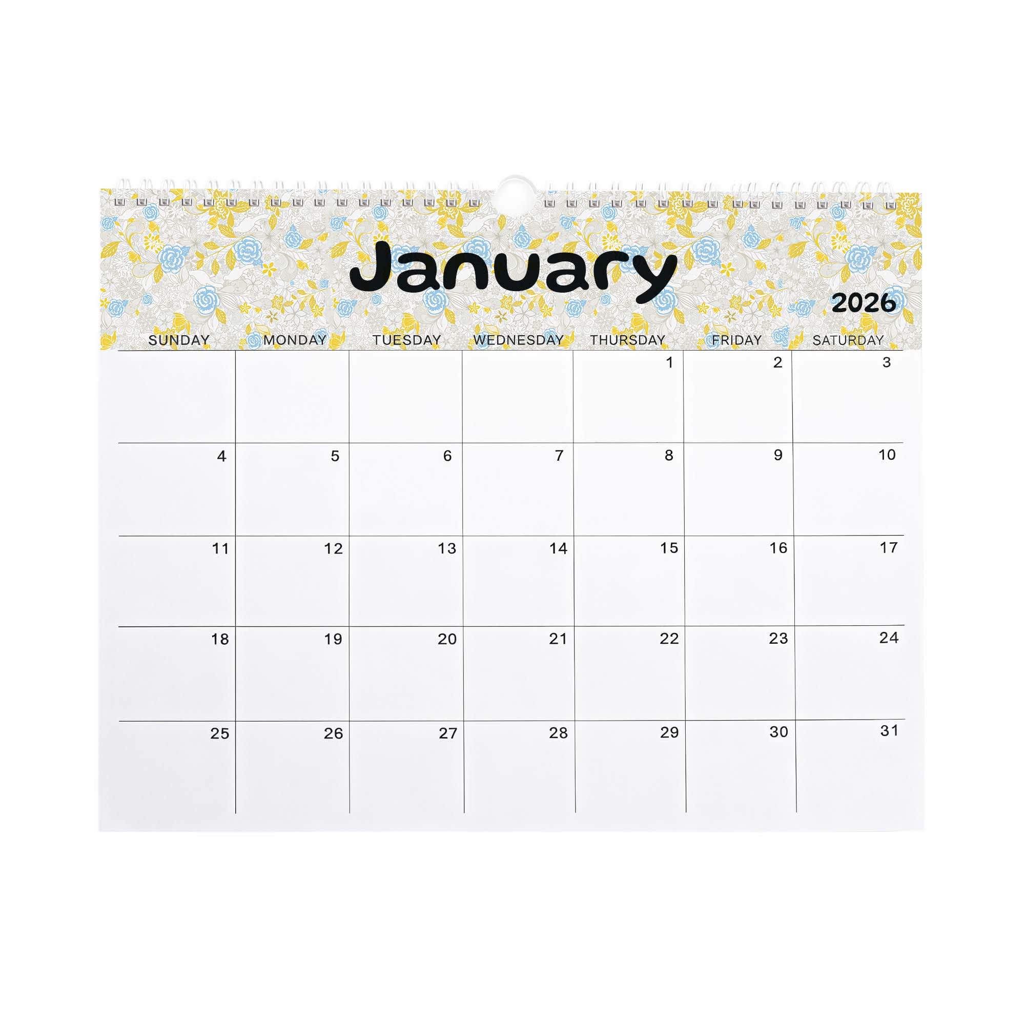 Alternative view of Horizontal Wall Calendar