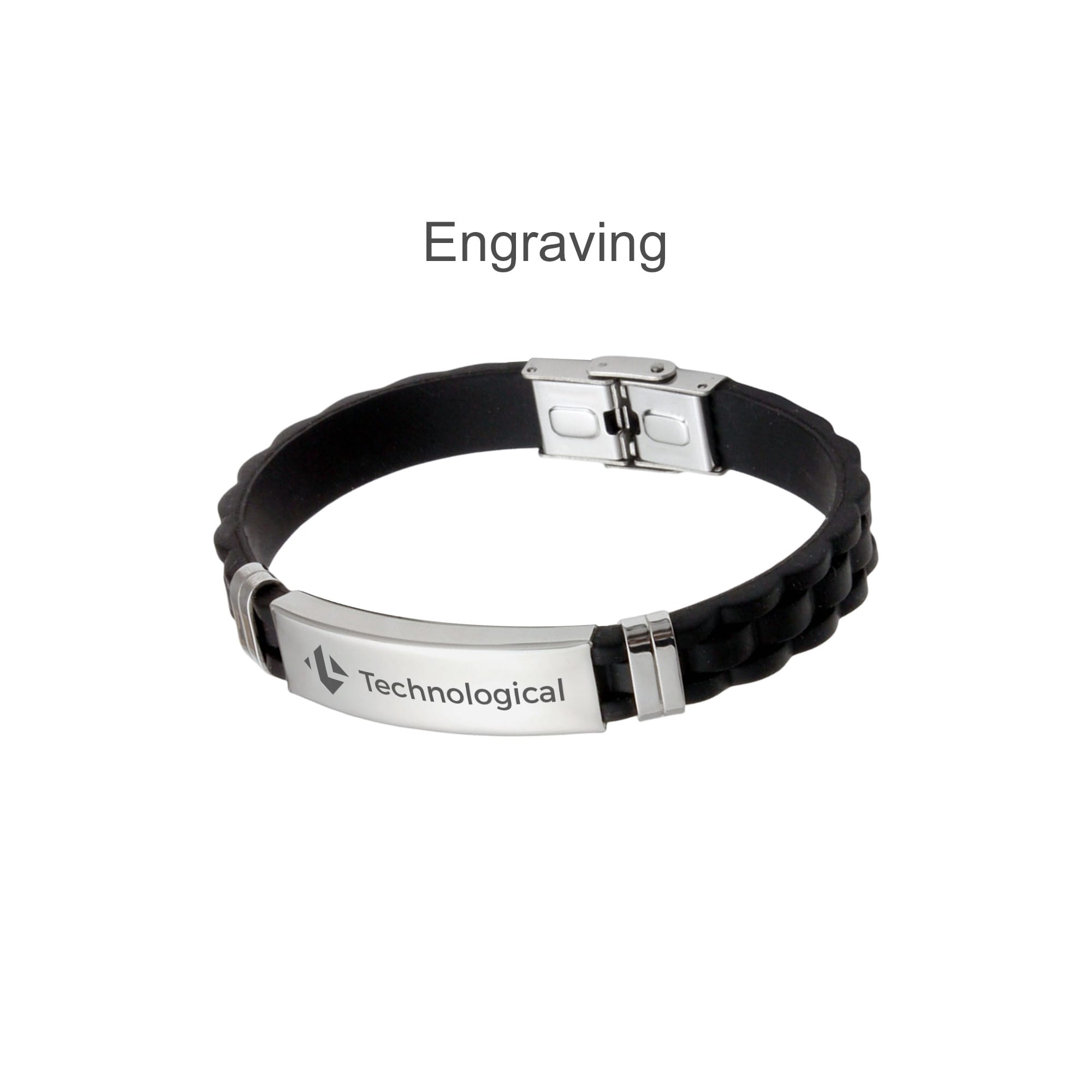Stainless Steel Buckle Latch Bracelet