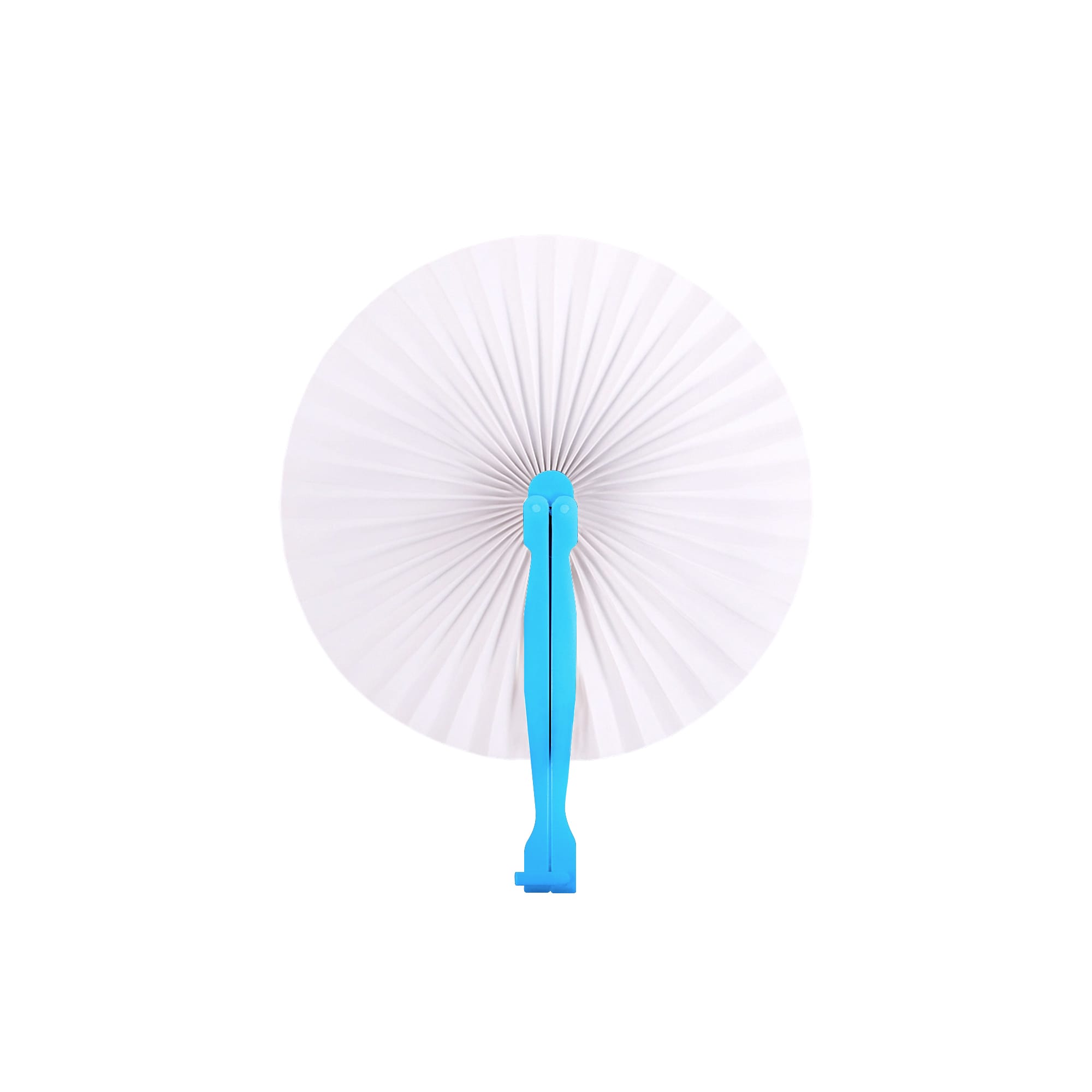 Alternative view of Round Plastic Handle Paper Fan