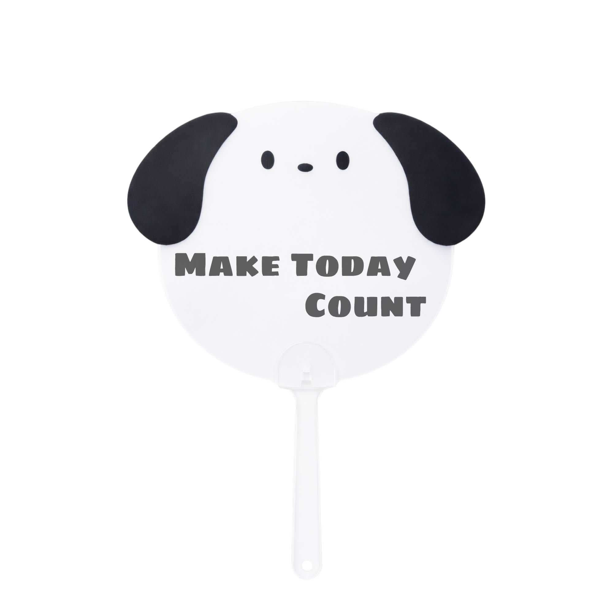 Alternative view of Custom Shape PP Hand Fan