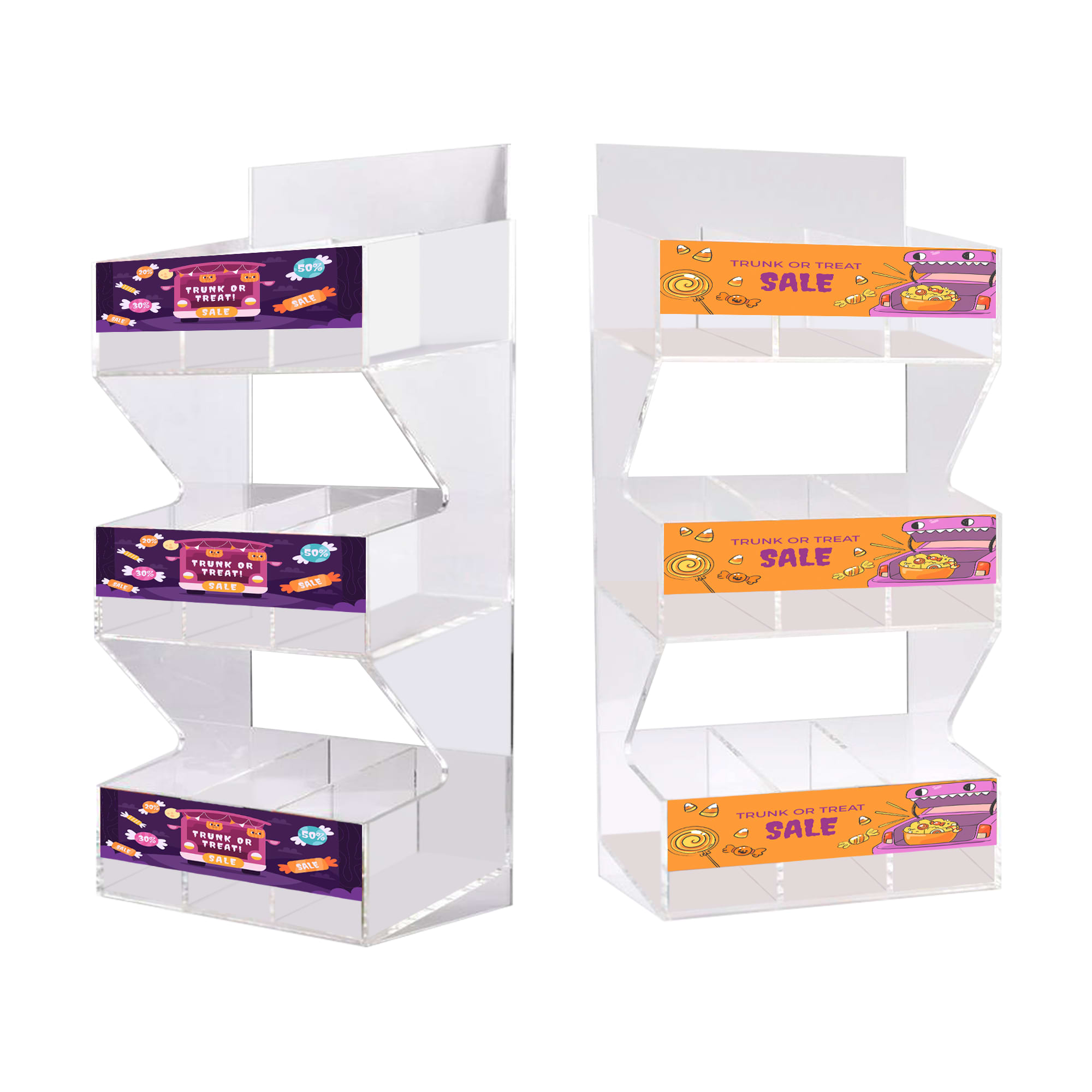 Custom Acrylic 3 Levels Display