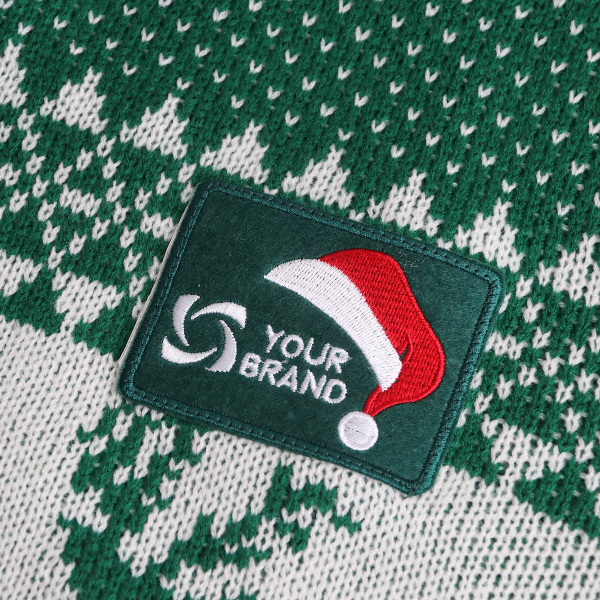 Unisex Acrylic 2 Colours Jacquard Christmas Jumper - PCC520 Image