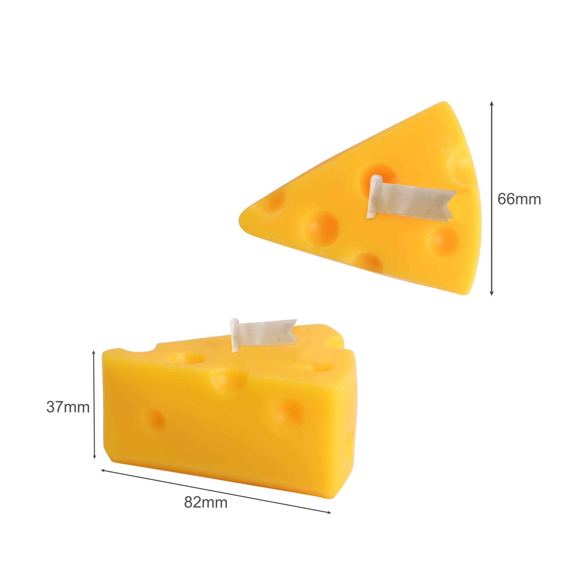 Triangle Shape Cheese Candles - PCHC001 Image 