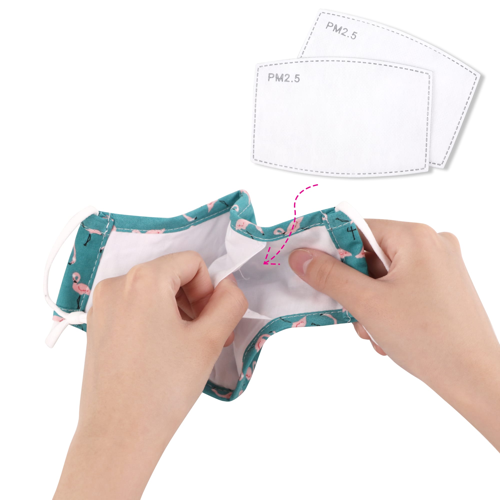 4-Ply Fabric Stylish Pattern Reusable Face Mask – 6 designs available