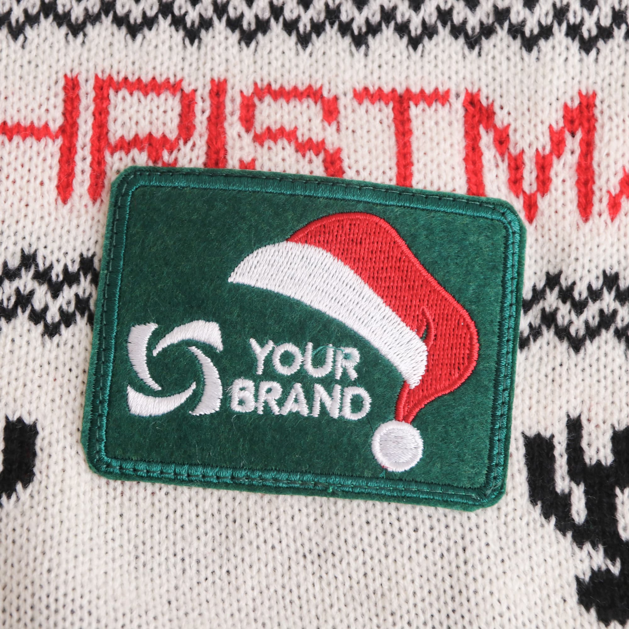 Unisex Acrylic 3 Colours Jacquard Christmas Jumper - PCC521 Image