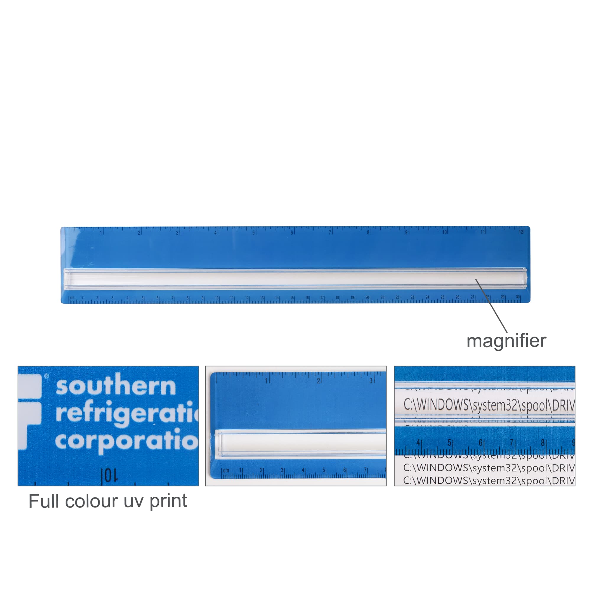 Dual Scale 30CM Magnifying Ruler - PCS008 Image 