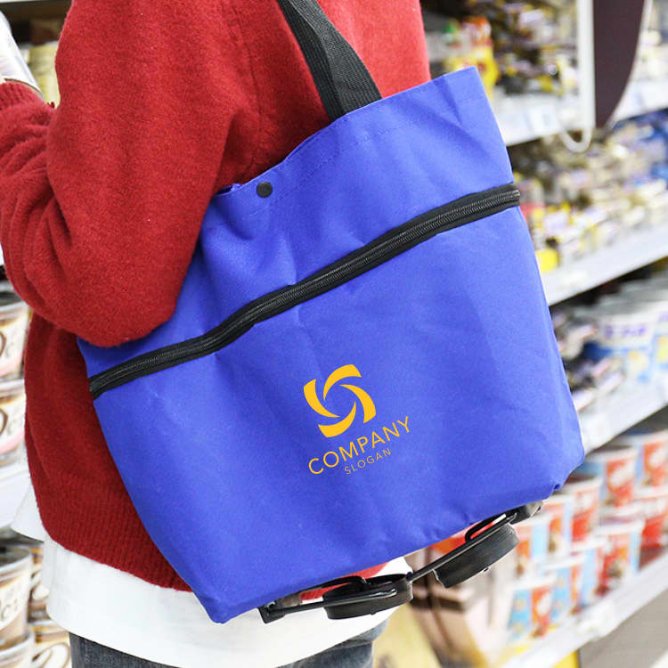 2 in 1 Collapsible Shopping Trolley Bag - PCPB074 Image