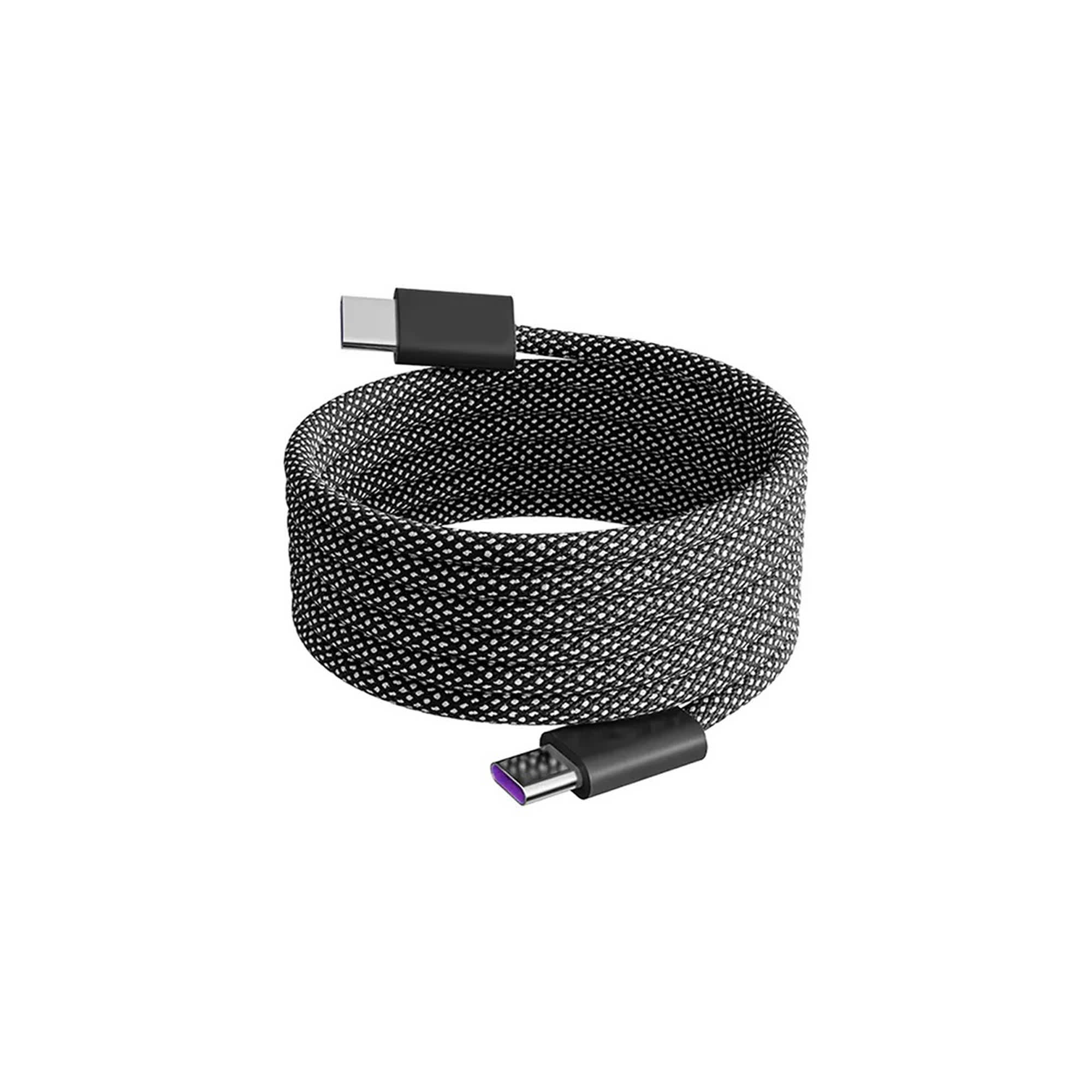 Alternative view of 100W Magnetic Round Braided Charging Cable