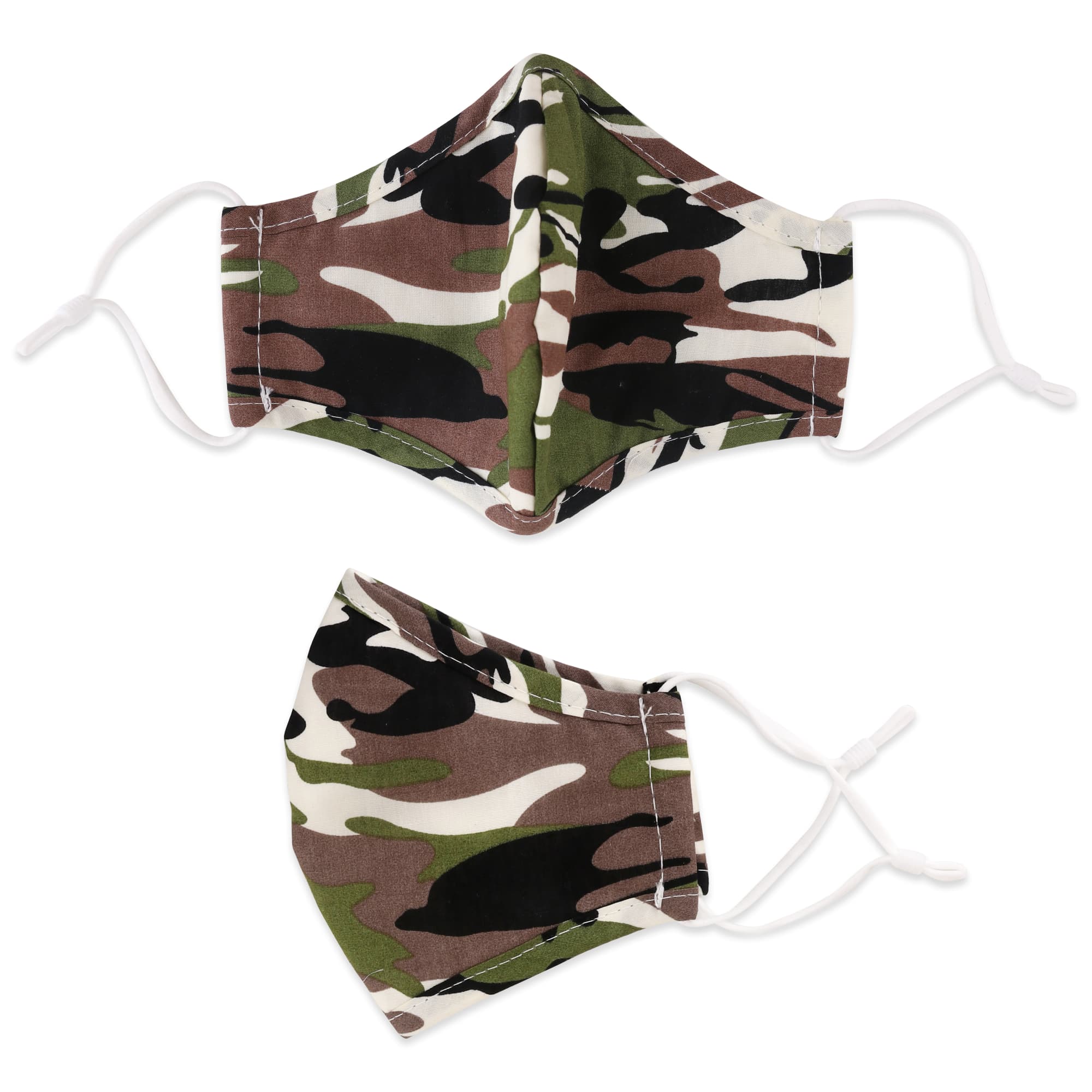 4-Ply Fabric Camouflage Pattern Reusable Face Mask -6 Designs Available - PCA064 Image 