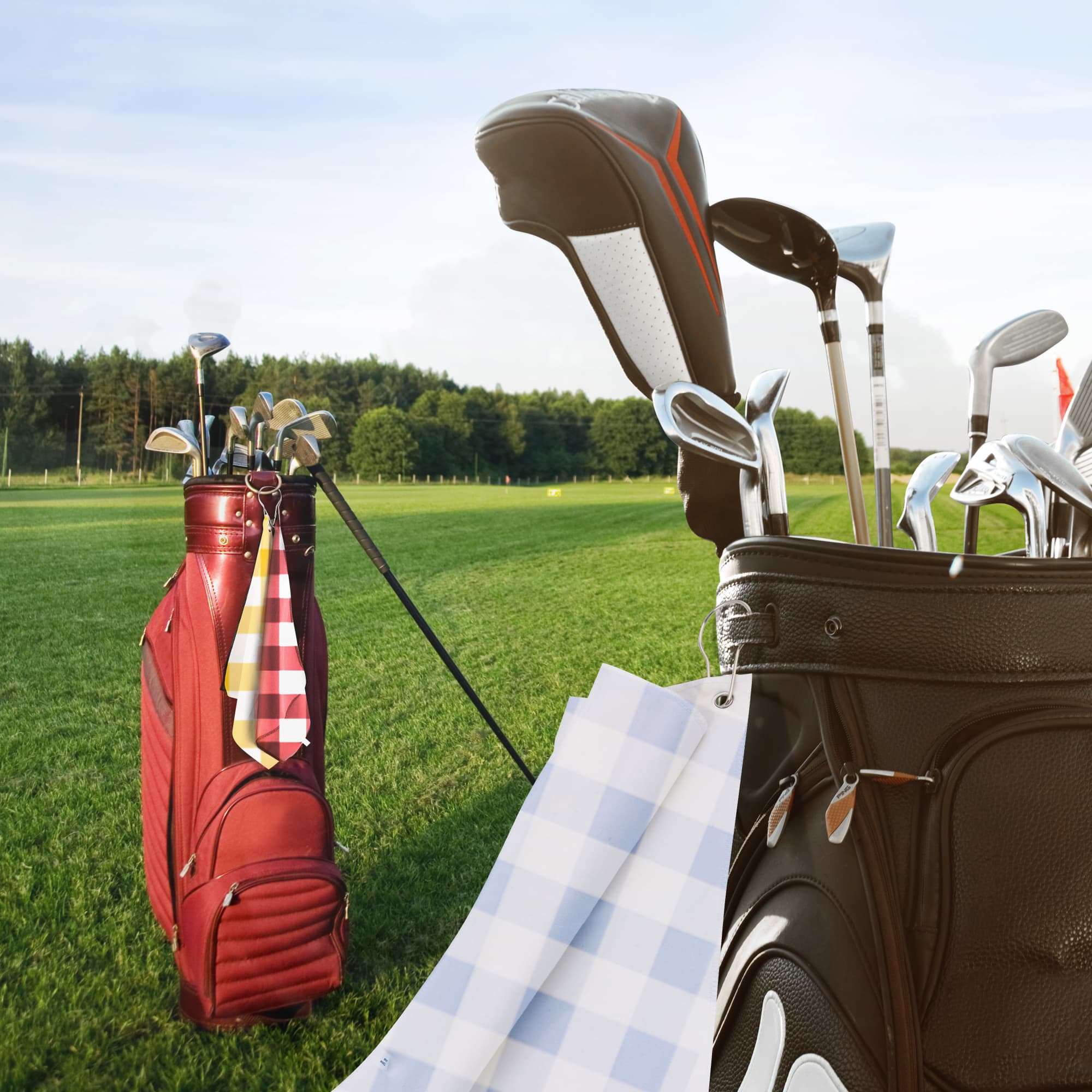 Full Size Sublimation Square Golf Towel - PC5017 Image 