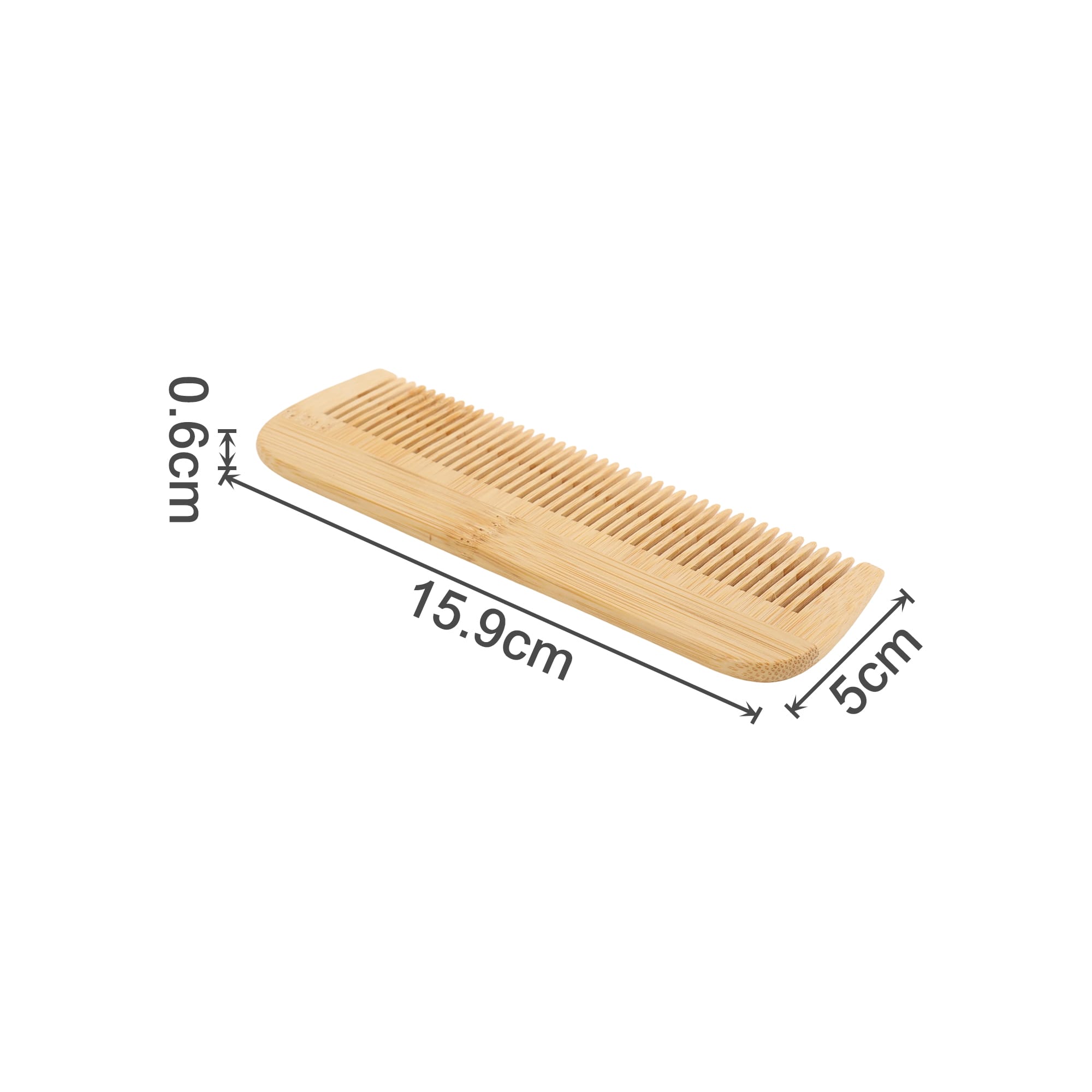 Alternative view of Fine-Tooth Bamboo Small Comb
