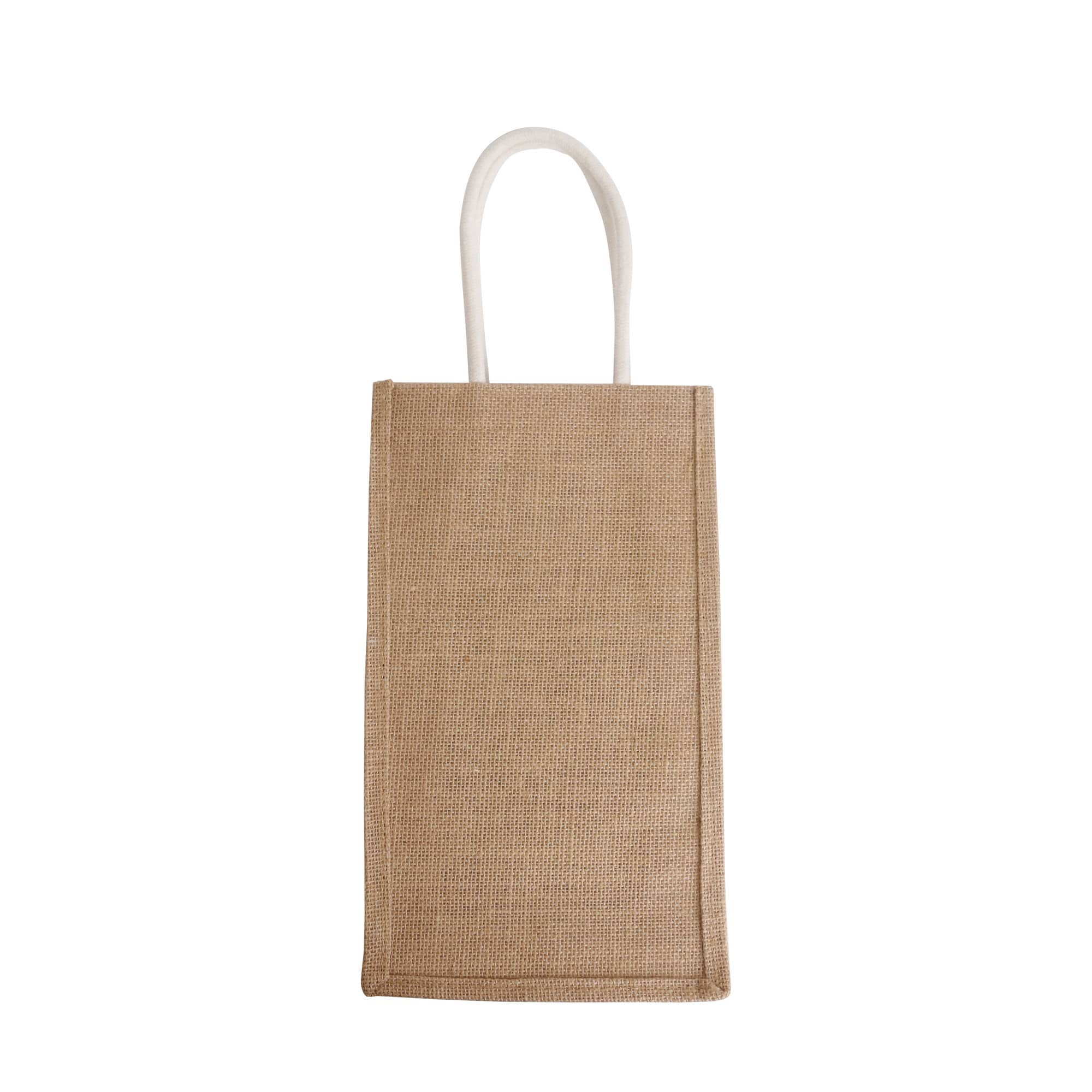 Alternative view of Jute Double Wine Carrier