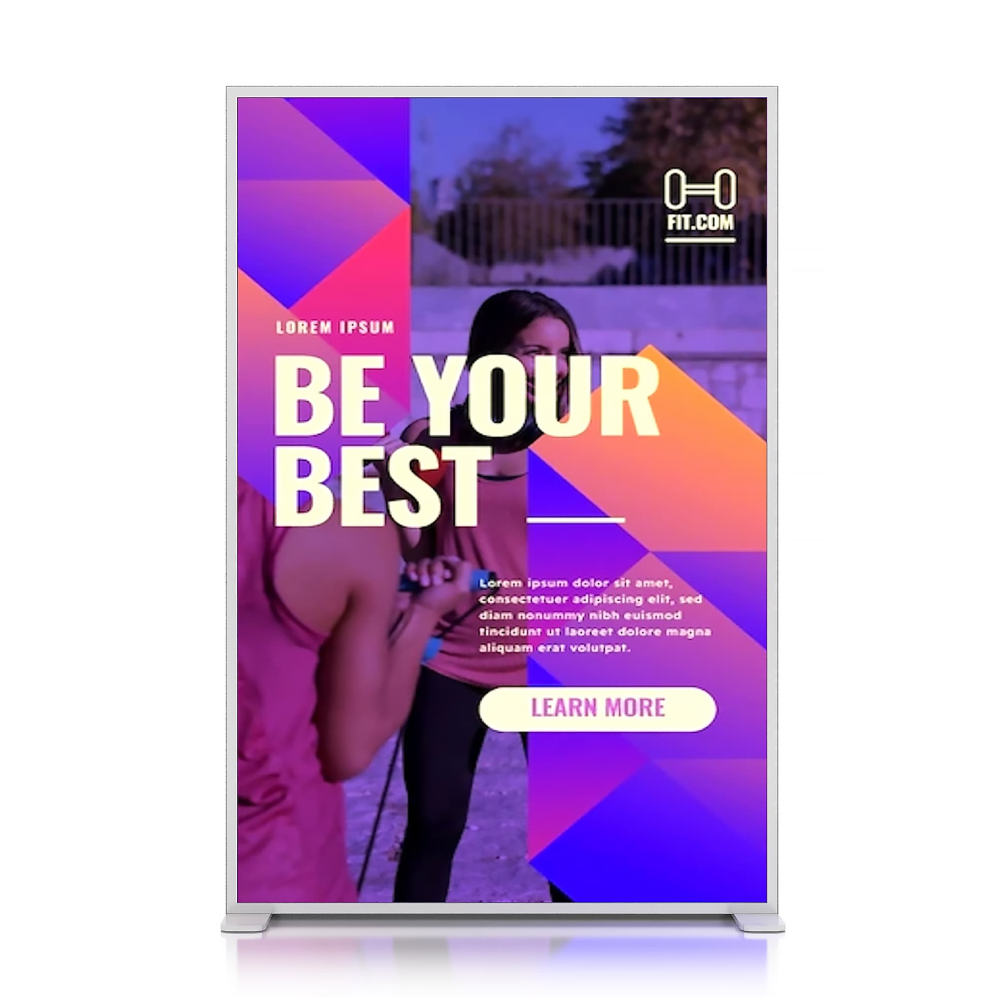 Alternative view of SEG Backlit LED Light Box Display (100 x 150cm)
