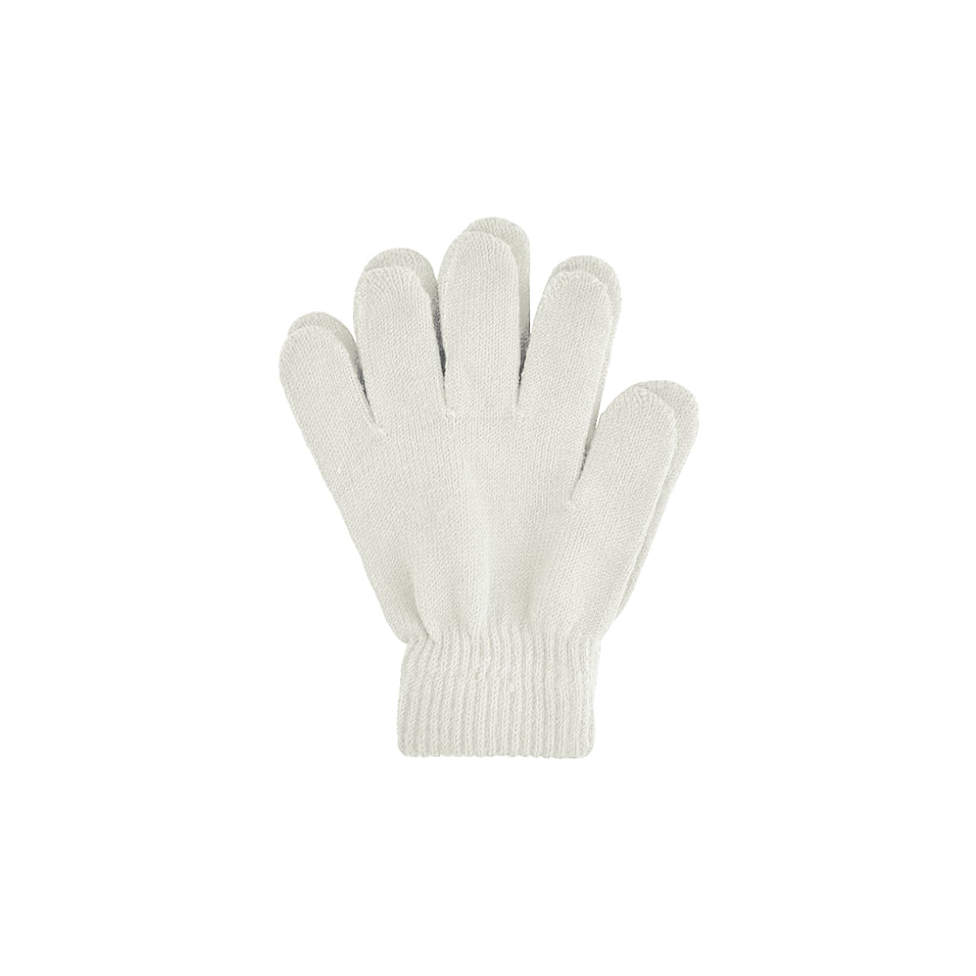 Alternative view of Kids Plain Knitted Gloves with Woven Label