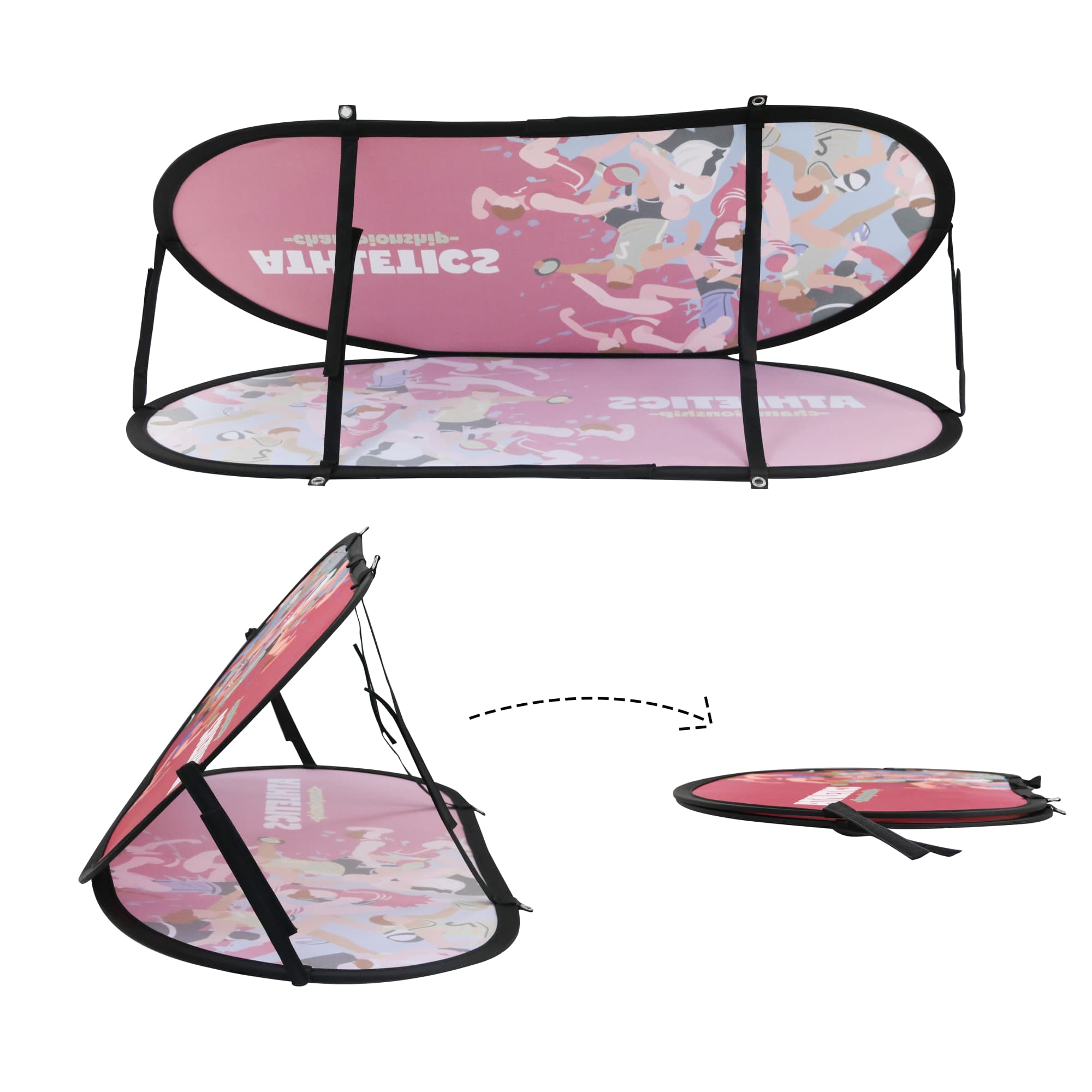 Bean Shaped Pop Up Banners（Medium） - POS64 Image 
