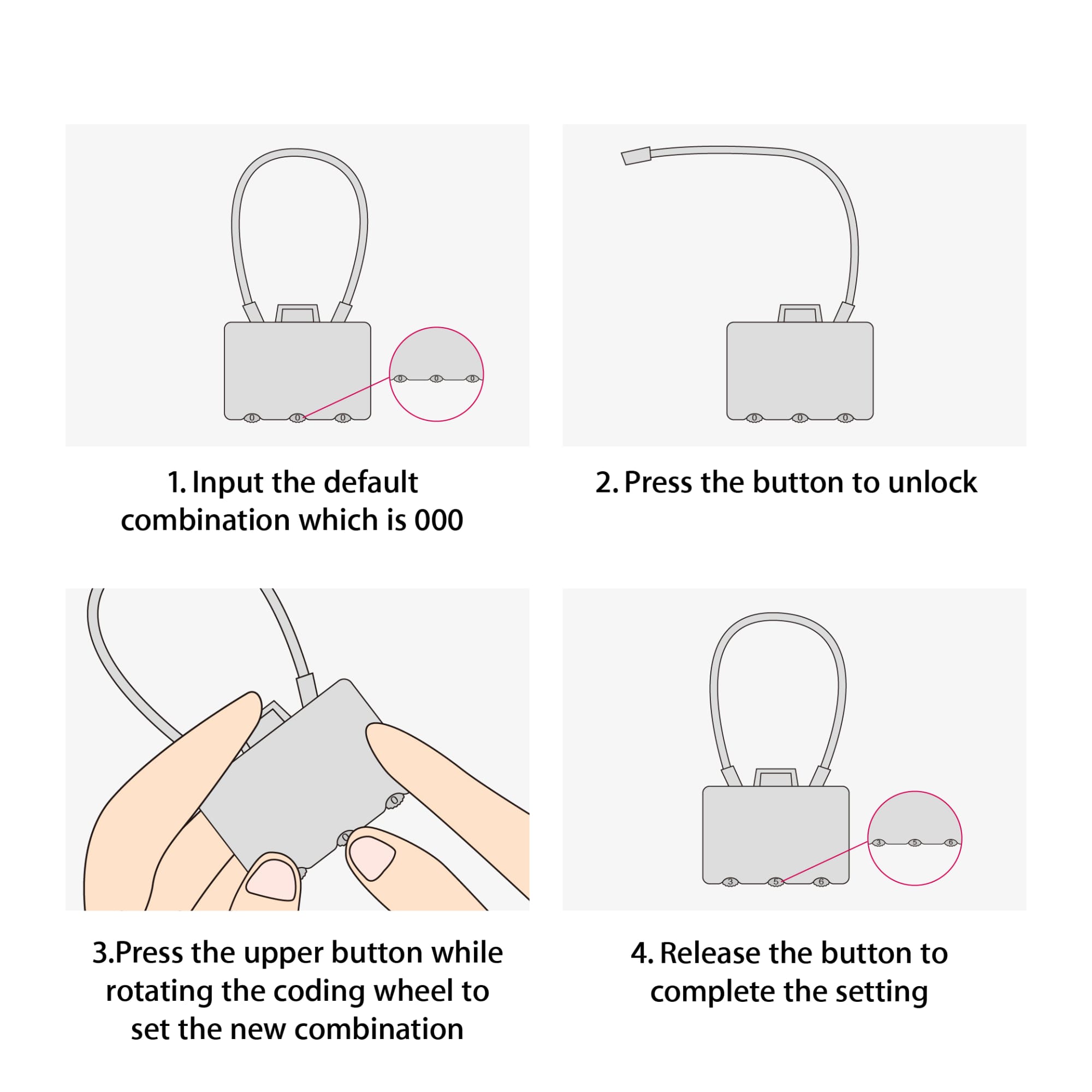 Metal Coded Lock - PCK030 Image 