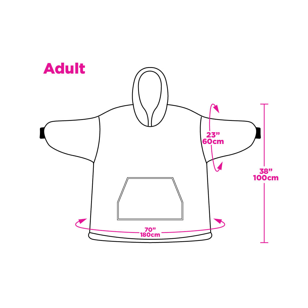Premium Polyester Sublimated Wearable Blanket - PCC061 Image