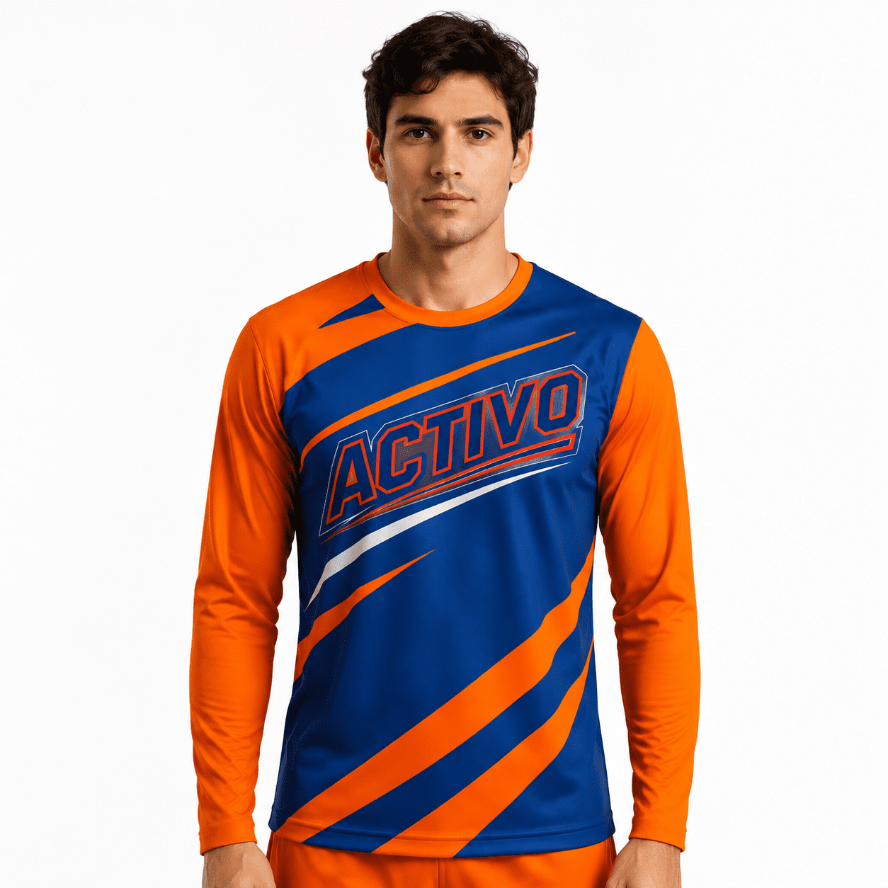 100% Poly Milk Silk Sublimated Sports Long Sleeves Shirt