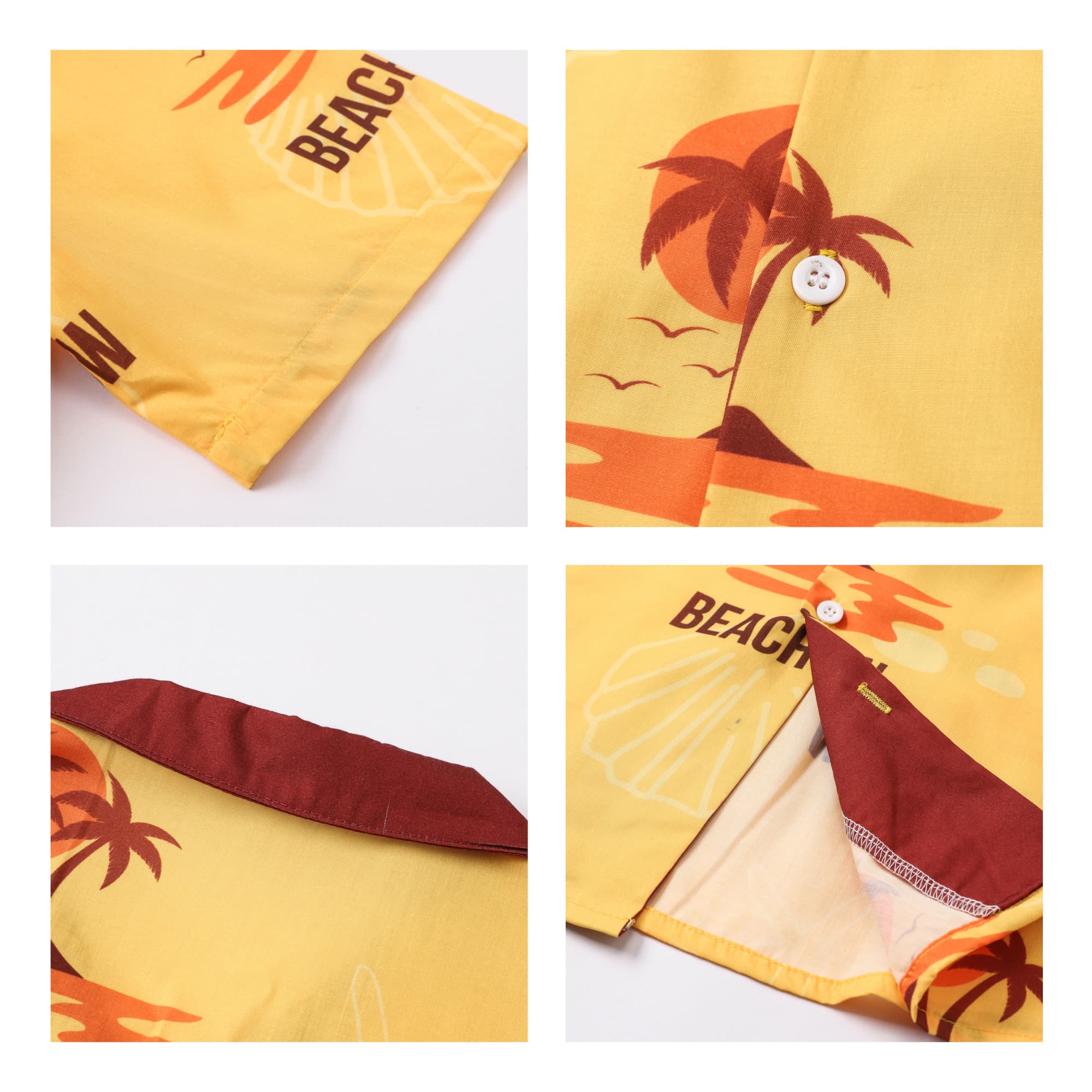 Men's Sublimated Imitation Cotton Cuban Collar Shirt - PCC121 Image