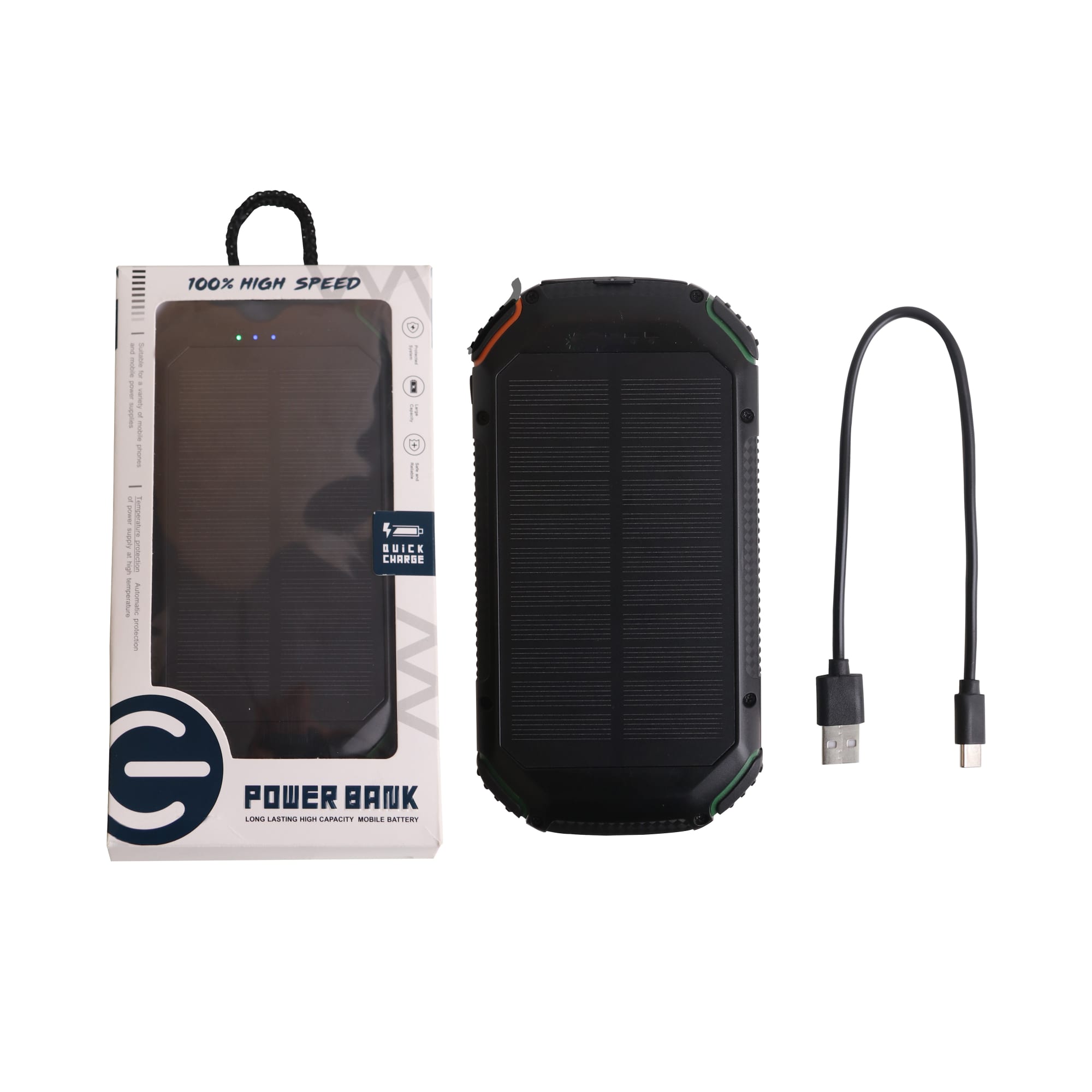20000mAh Outdoor Solar Wireless Power Bank - PCB178 Image