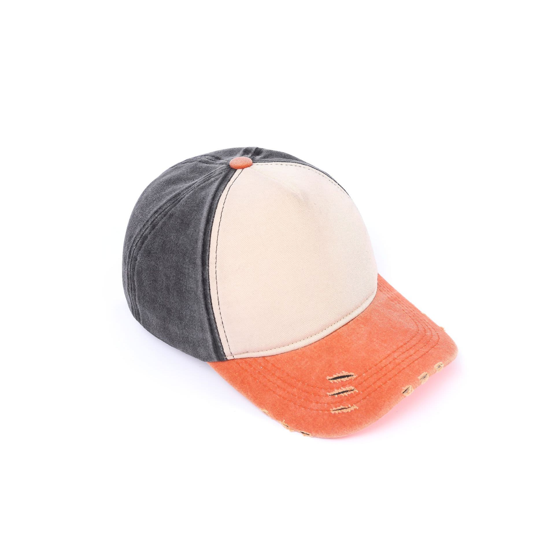 Alternative view of 5 Panel Distressed Cotton Baseball Cap