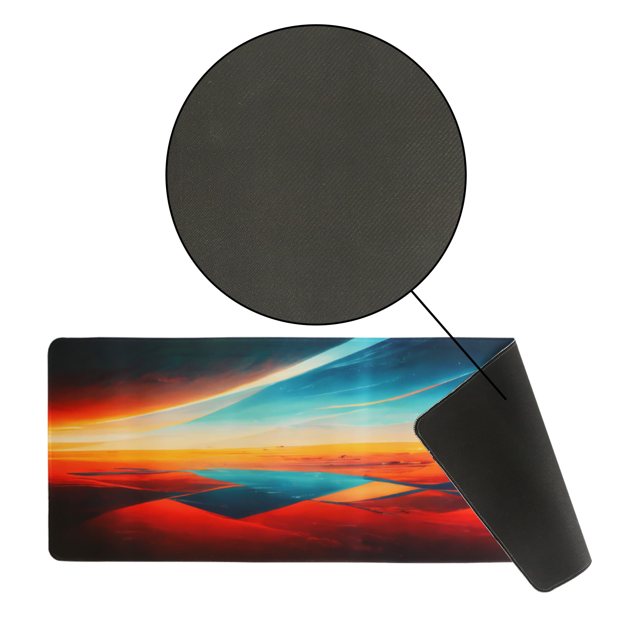 Alternative view of Full Colour Print Rubber Desk Mat