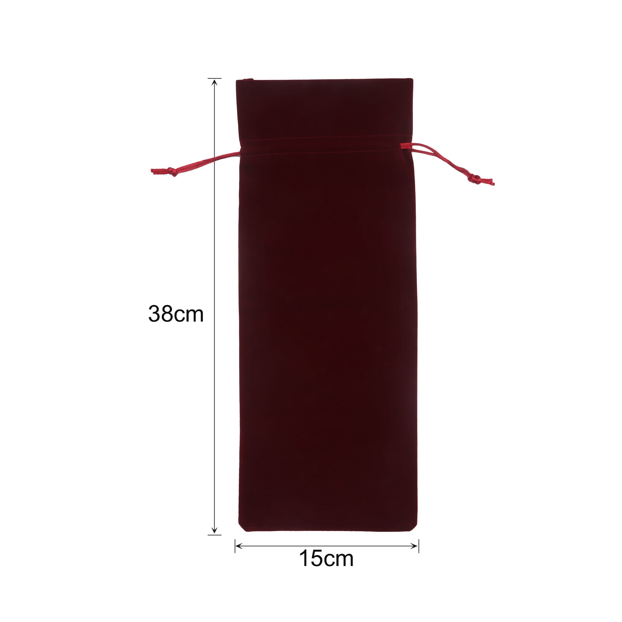 Drawstring Velvet Wine Bottle Bag