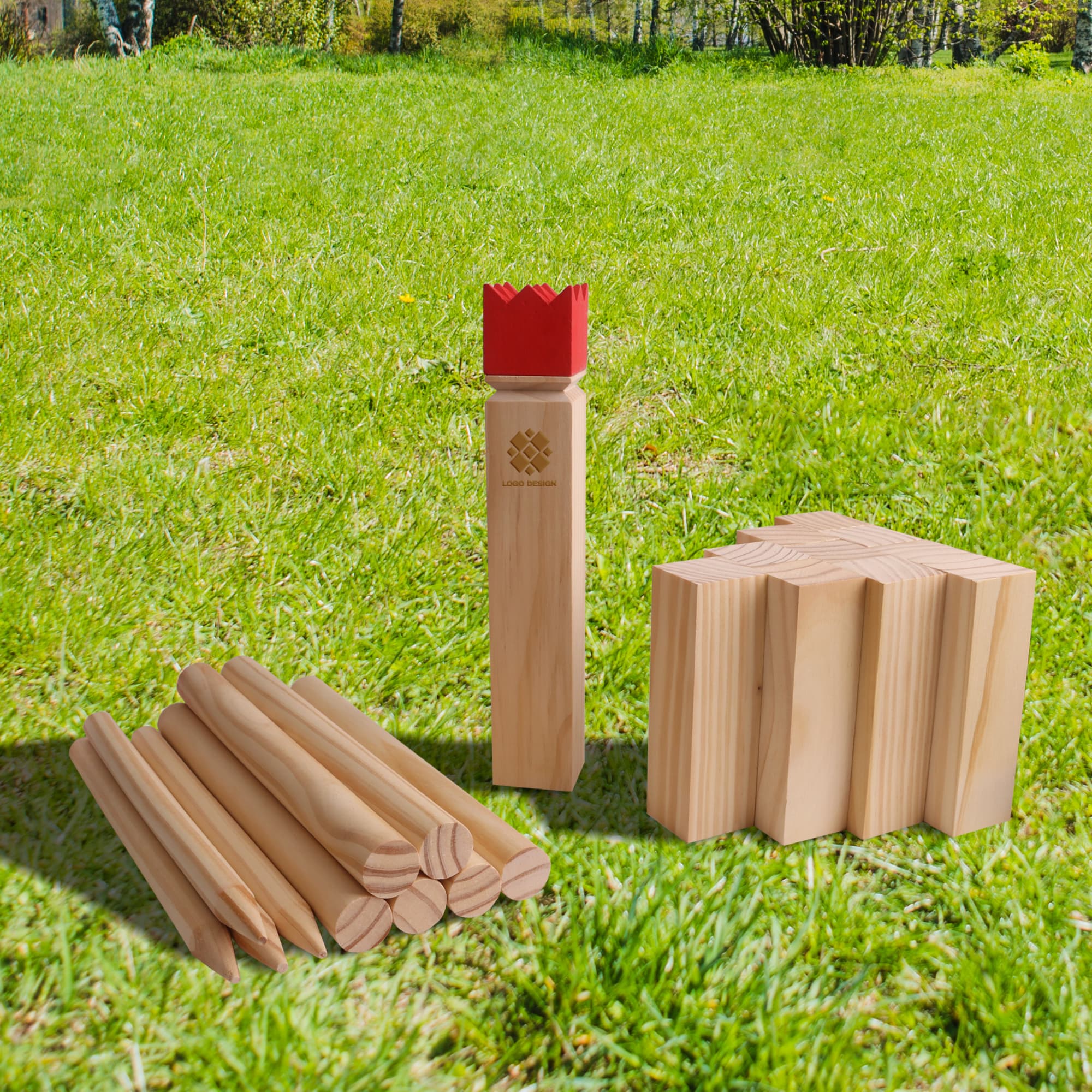 Premium Wooden Kubb Set - PCH521 Image