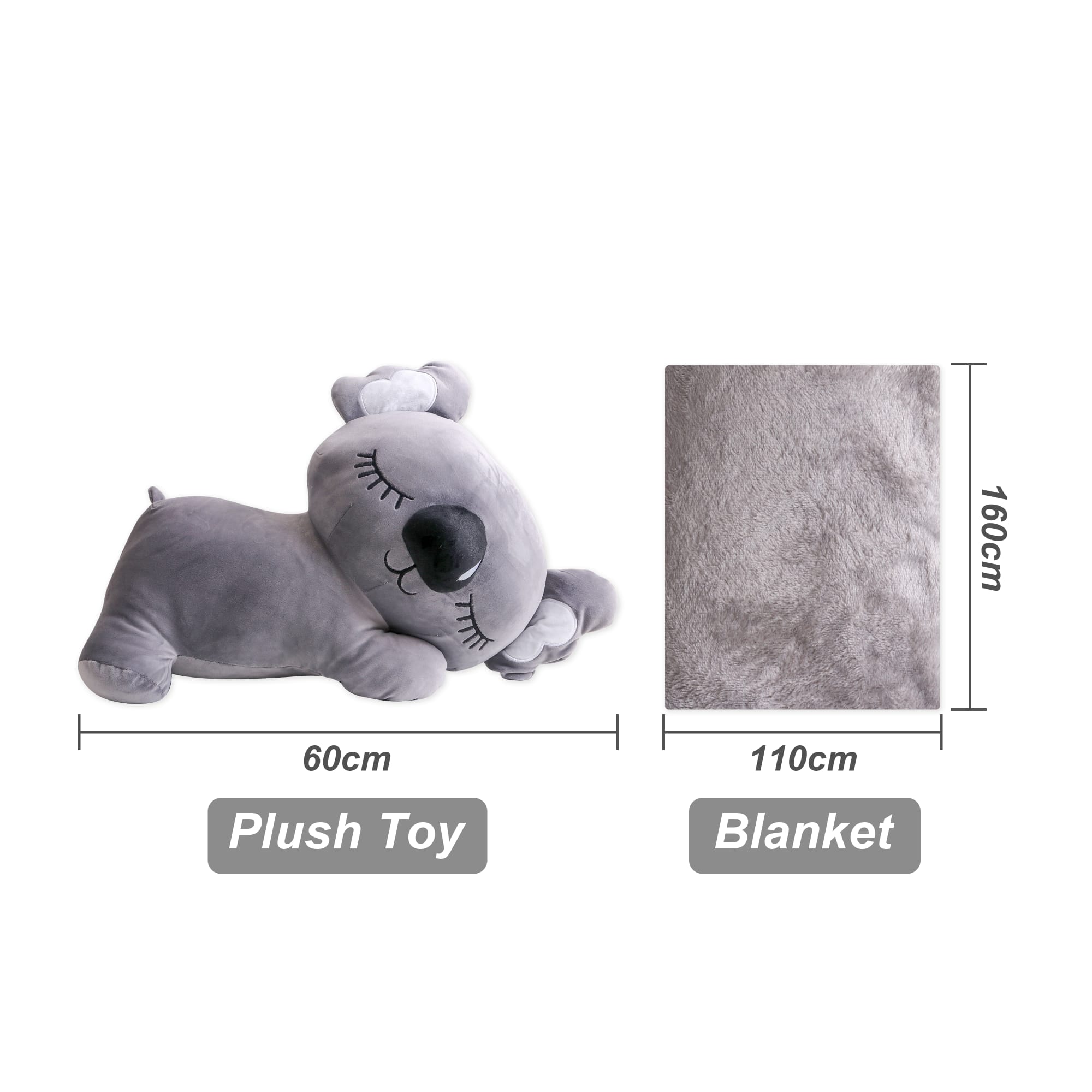 Animal Plush Toy with Blanket - PCPT186 Image 