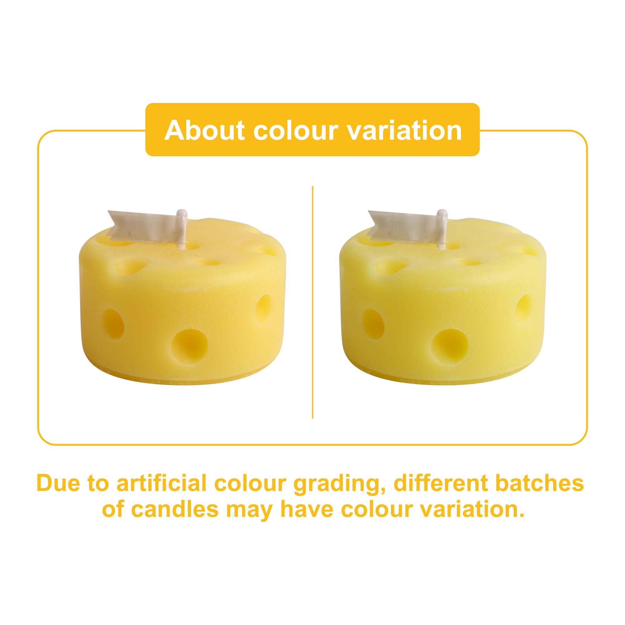 Round Shape Cheese Candles - PCHC003 Image