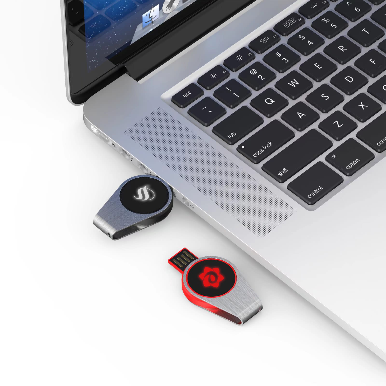 Swivel Lighting Logo Flash Drive - PCU959 Image