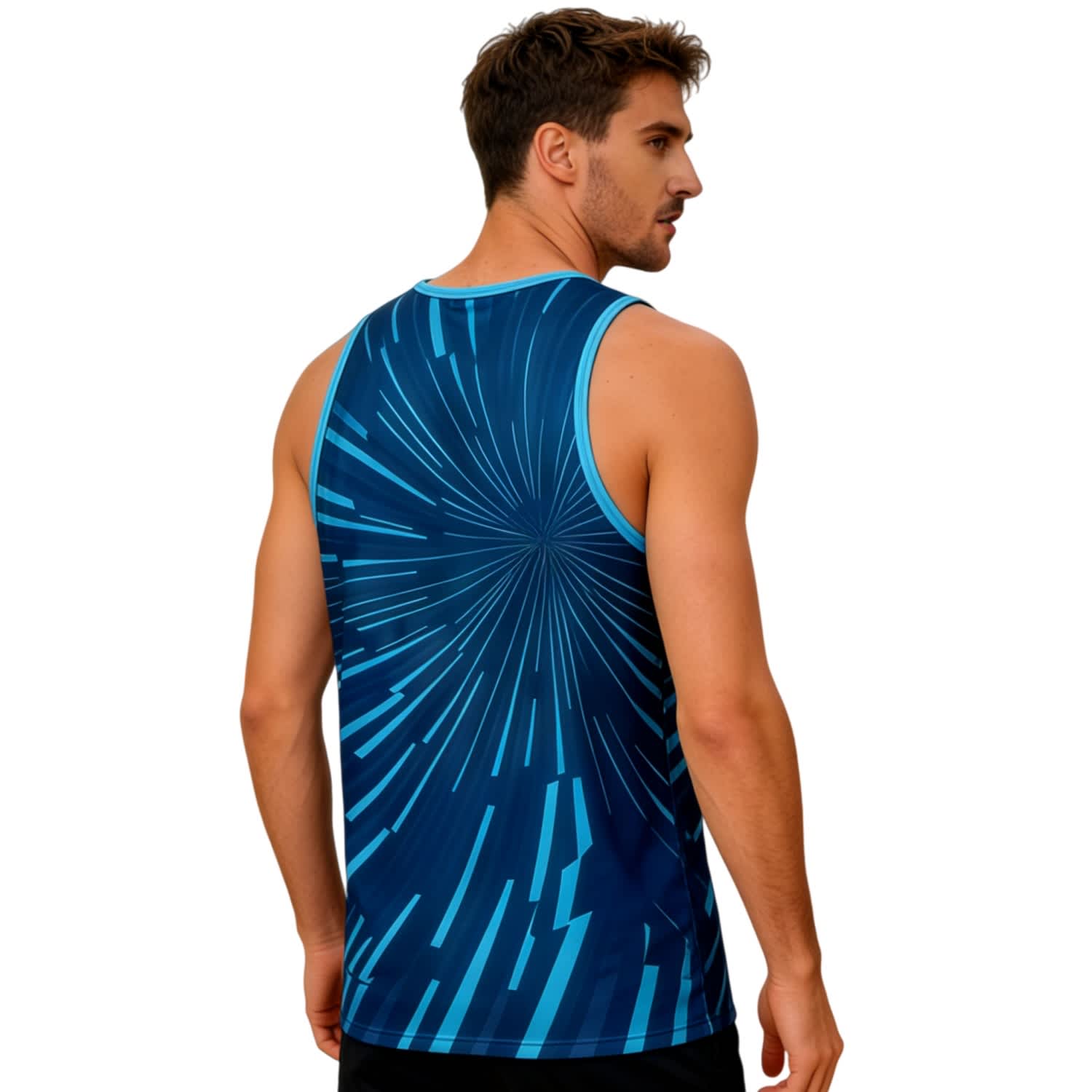 Alternative view of 100% Polyester Sublimated Singlet