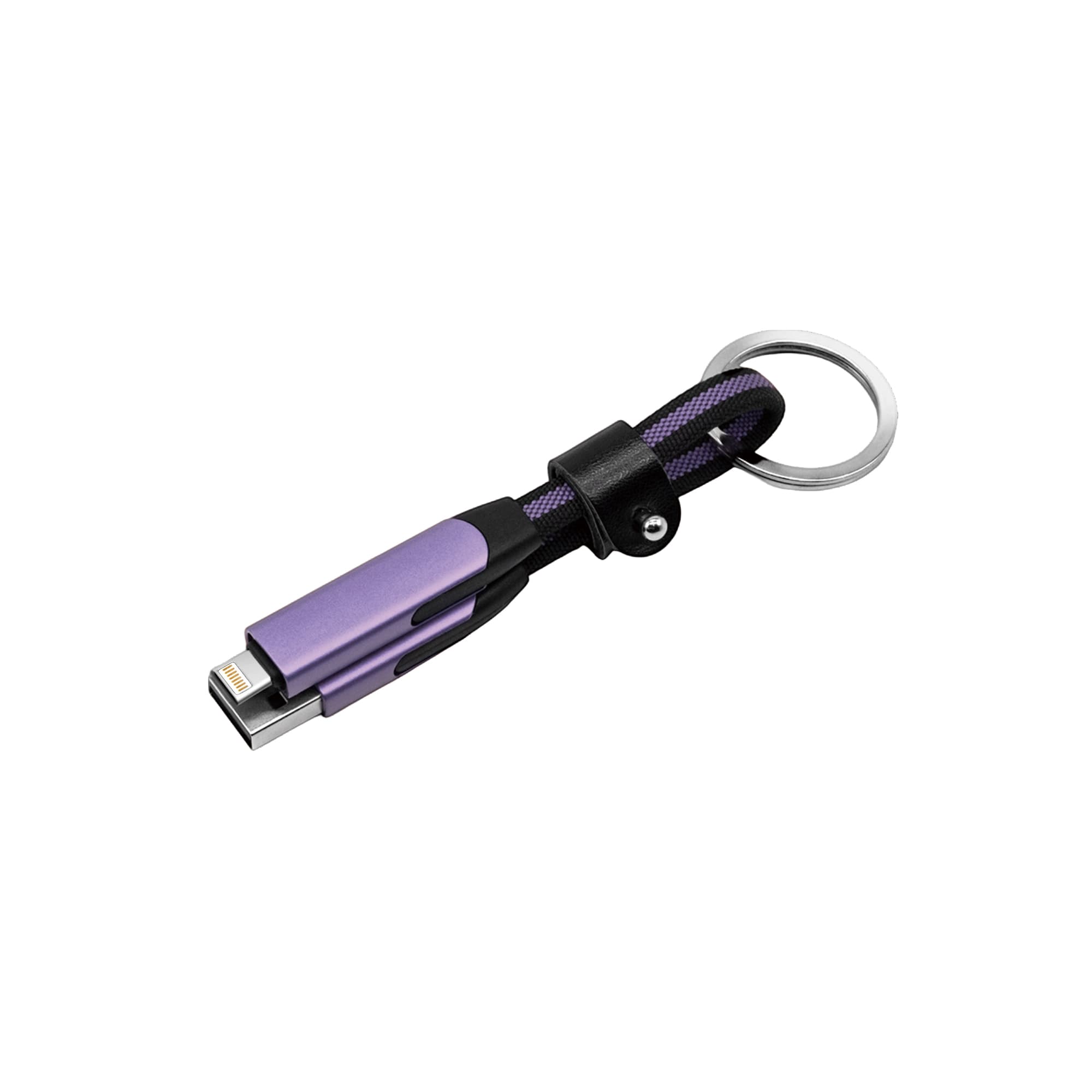 Alternative view of 60W 6-in-1 Braided Charging Cable with Keyring