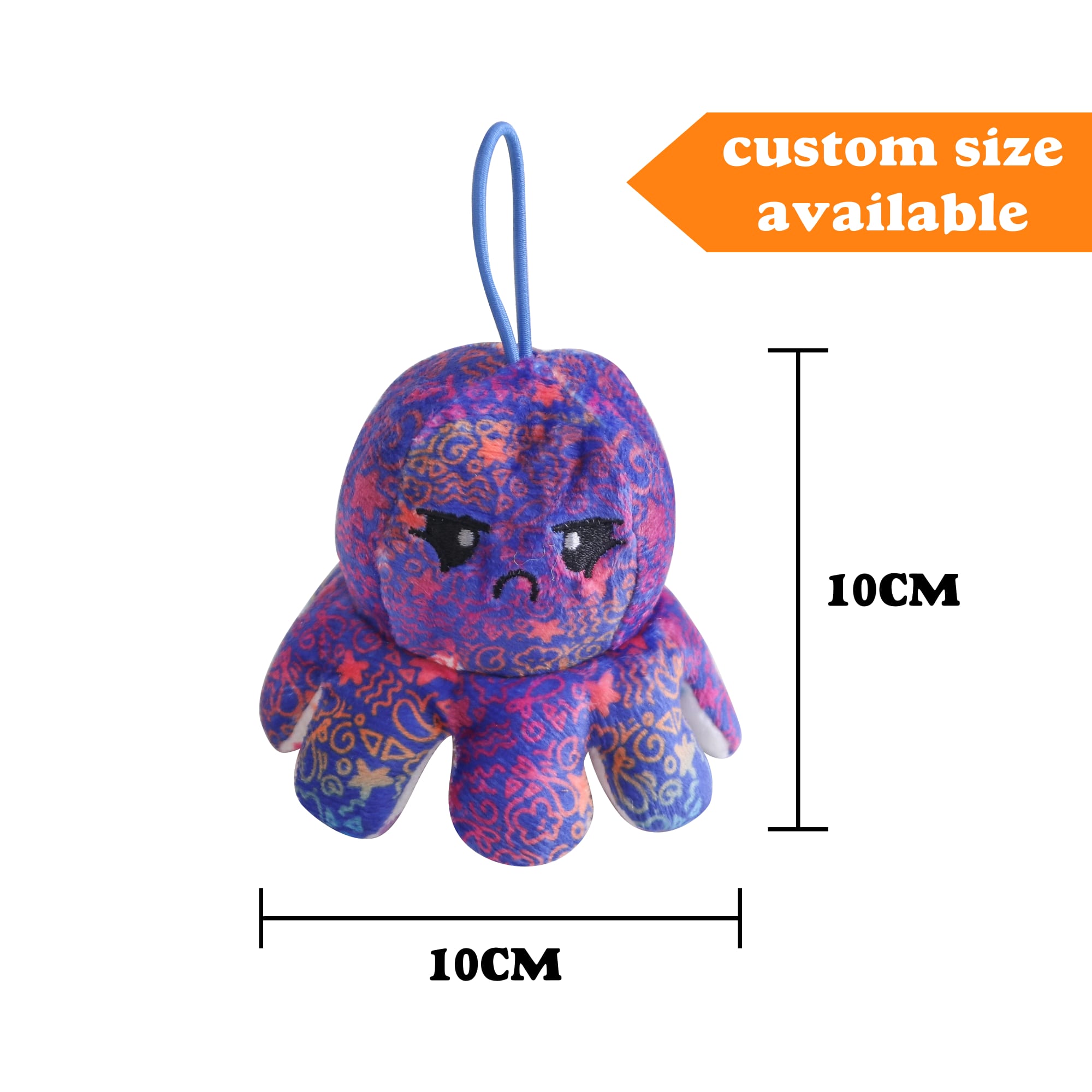 Small Reversible Octopus Plush Toy - PCPT032 Image
