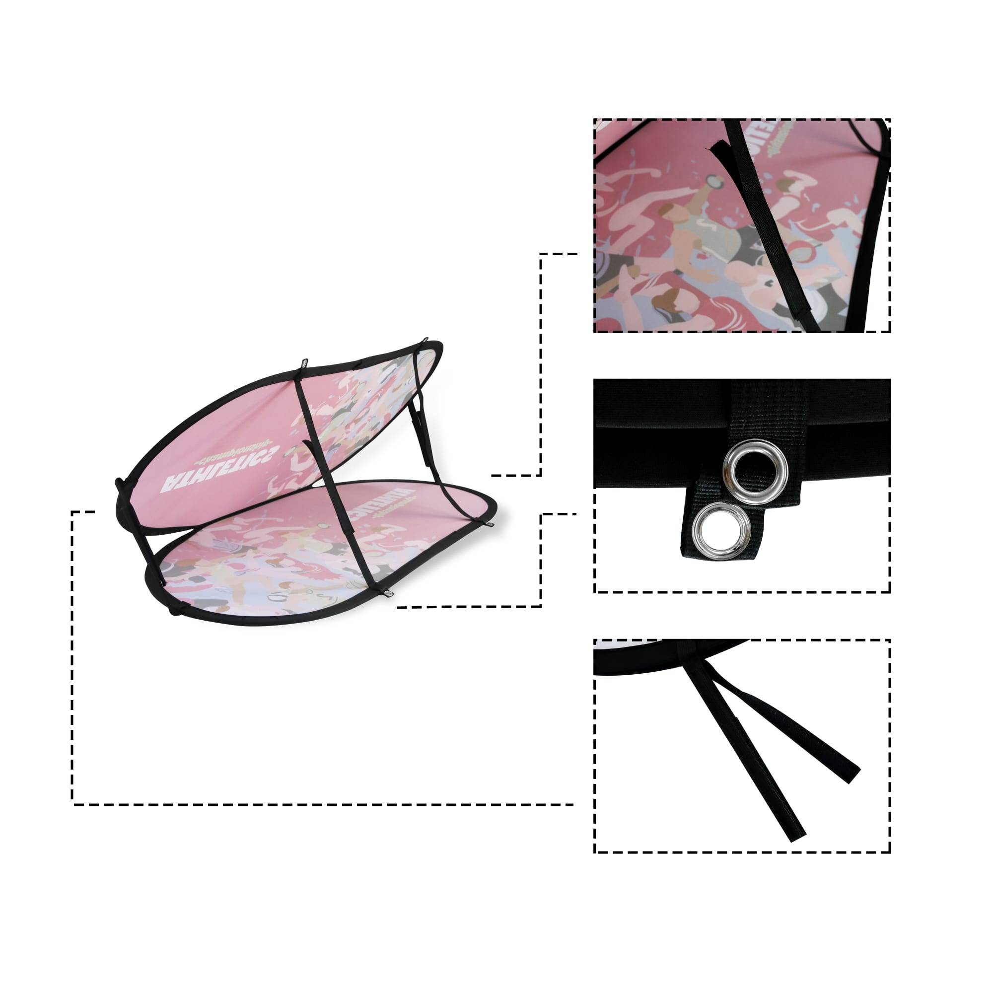 Bean Shaped Pop Up Banners（Large） - POS65 Image 