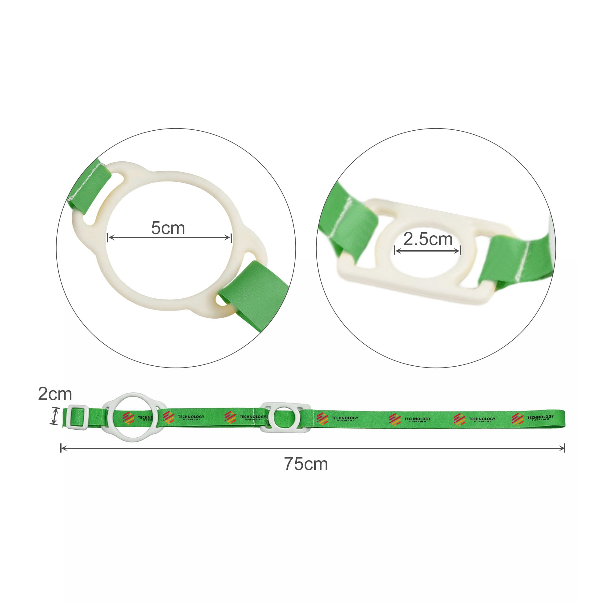 Alternative view of RPET 2 in 1 Water Bottle Lanyard