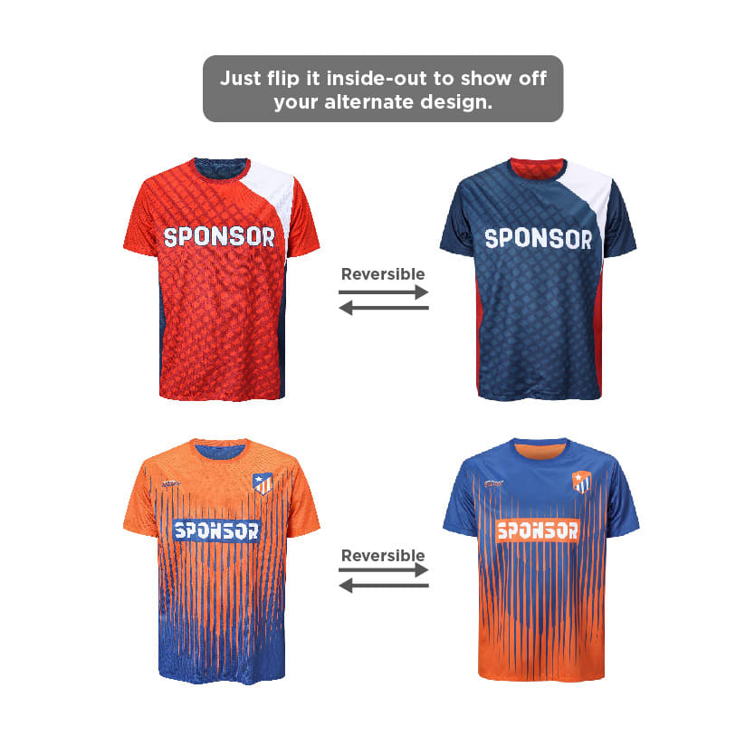 Unisex Adults 100% Polyester Sublimated Reversible Jersey - PCC027 Image