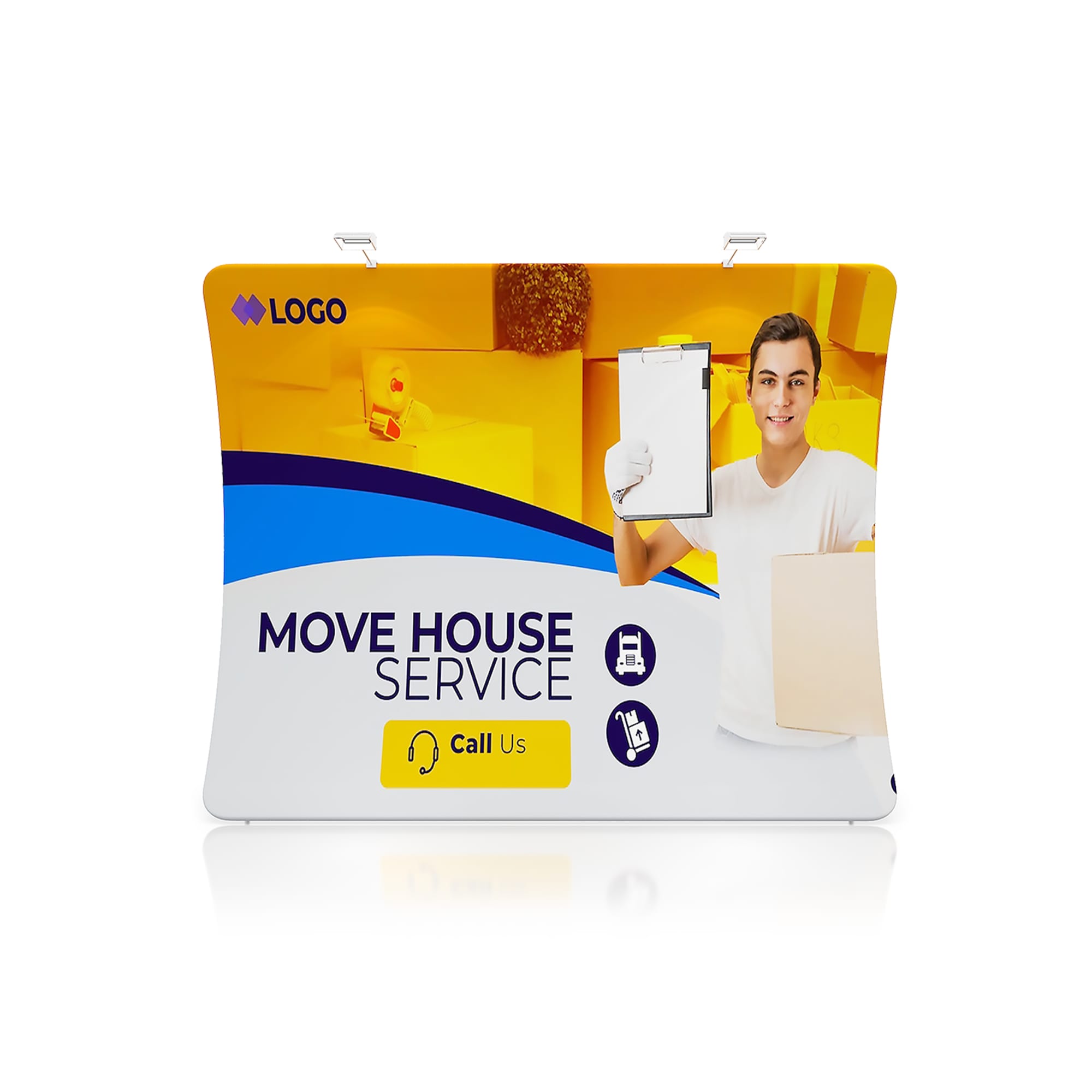 Alternative view of 3m U-Shaped Tension Fabric Display Wall