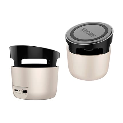 2 in 1 Bluetooth Speaker with Wireless Charger