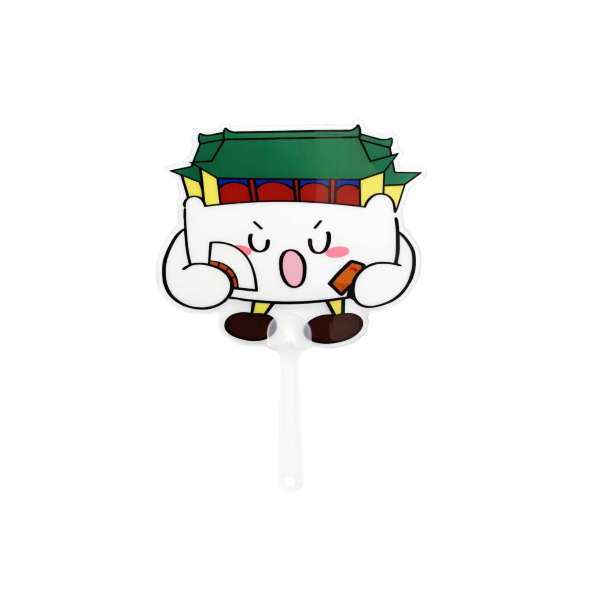 Alternative view of Custom Shape Transparent PVC Hand Fan A