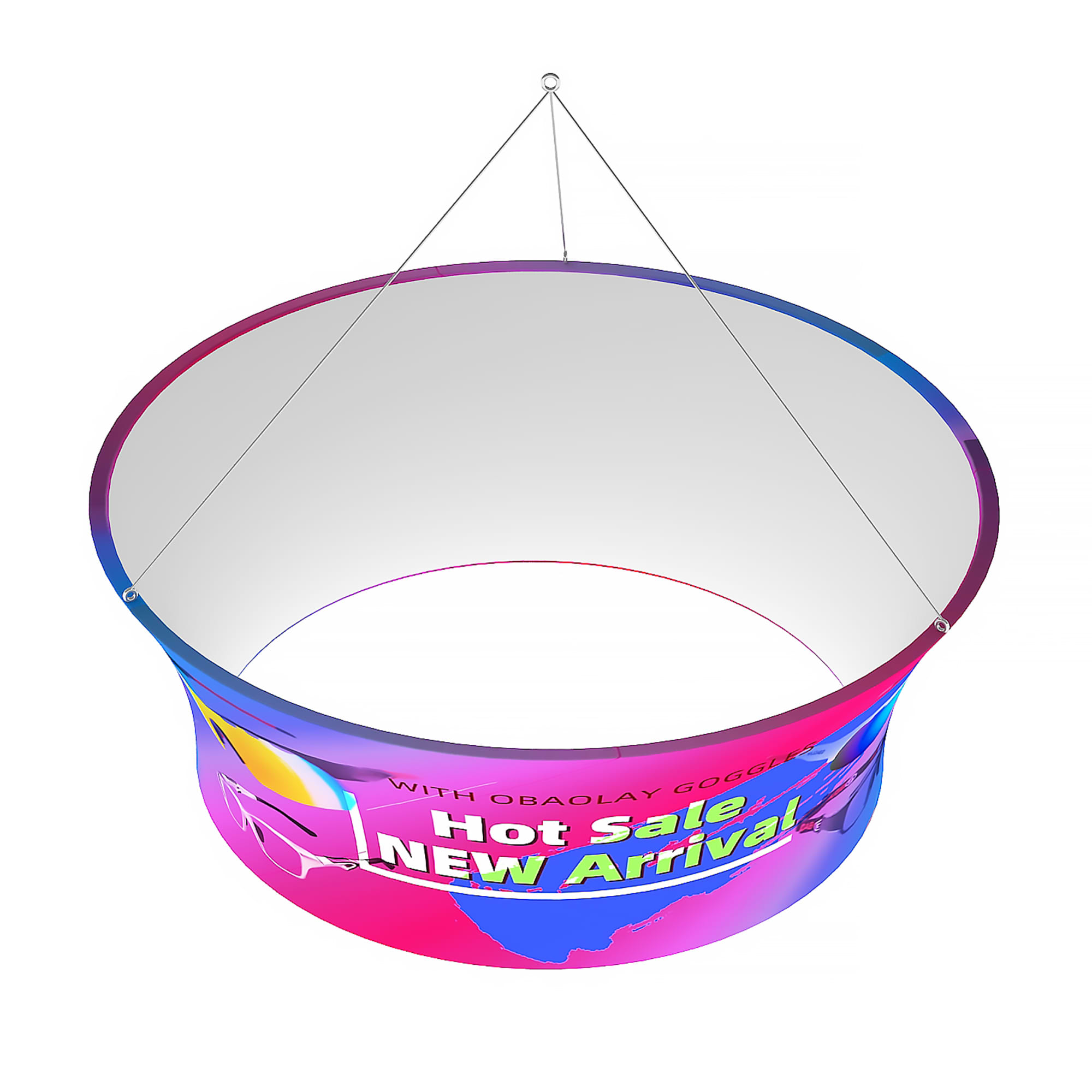 Alternative view of Sky Tube Circle Hanging Banner